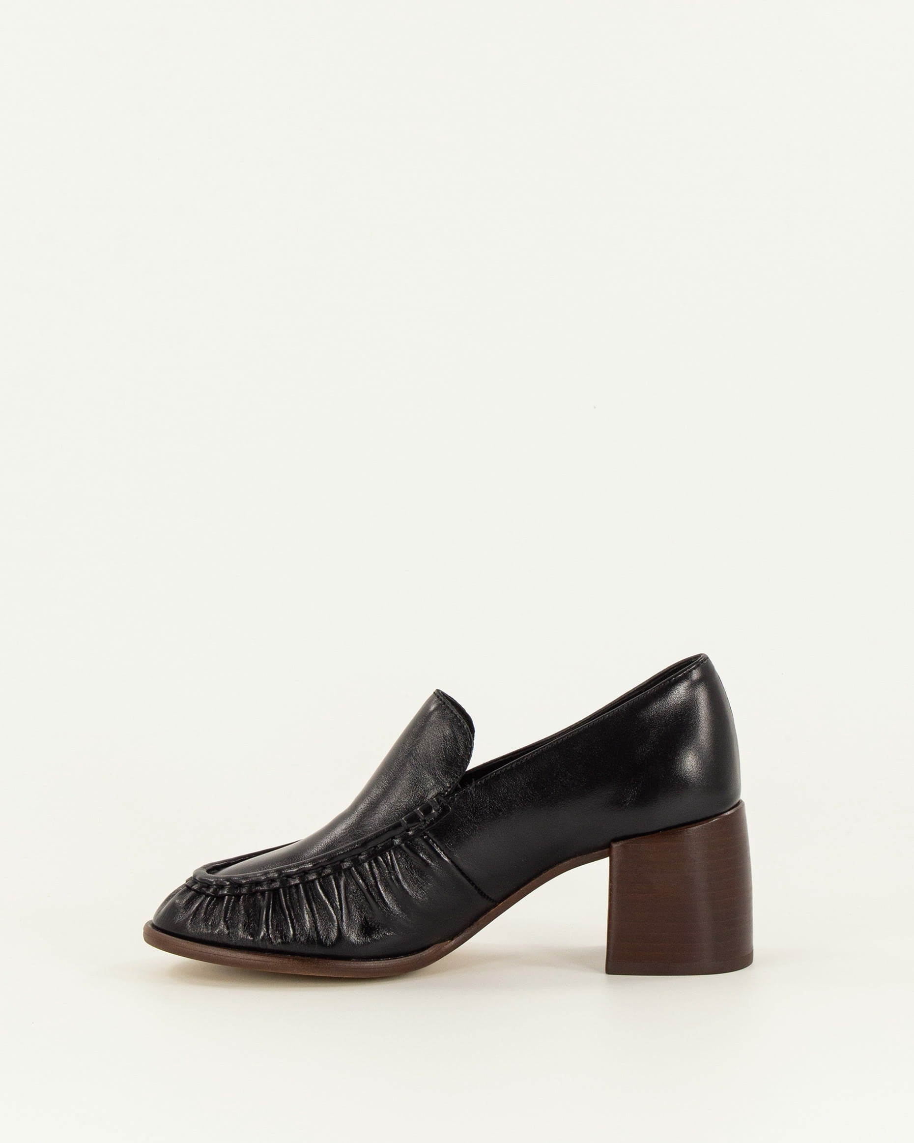 Women HIKARI Black Leather | Loafers