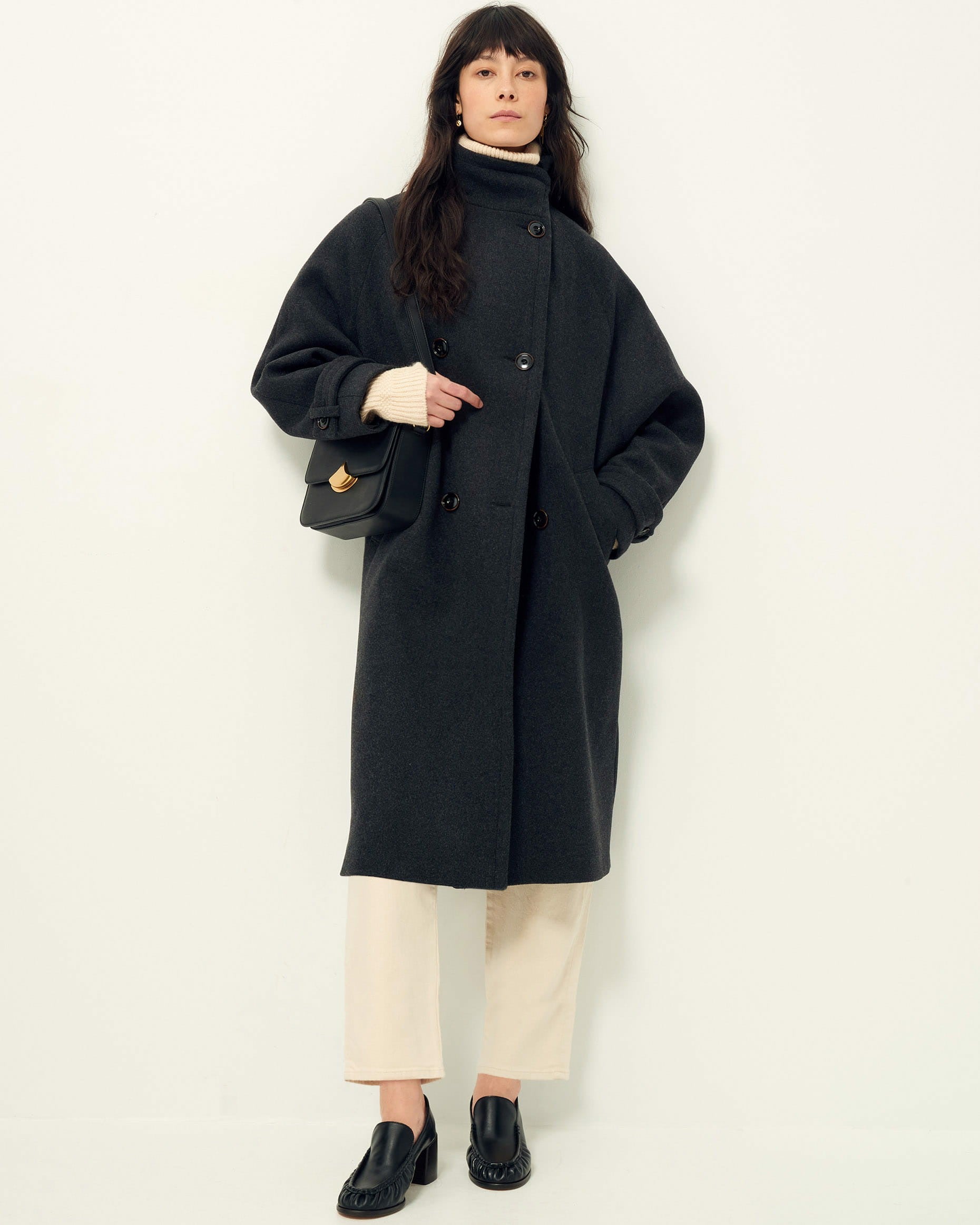 Women HIKARI Black Leather | Loafers