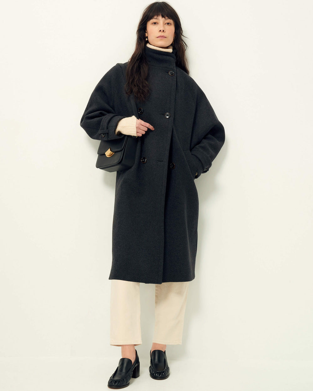 Women HIKARI Black Leather | Loafers