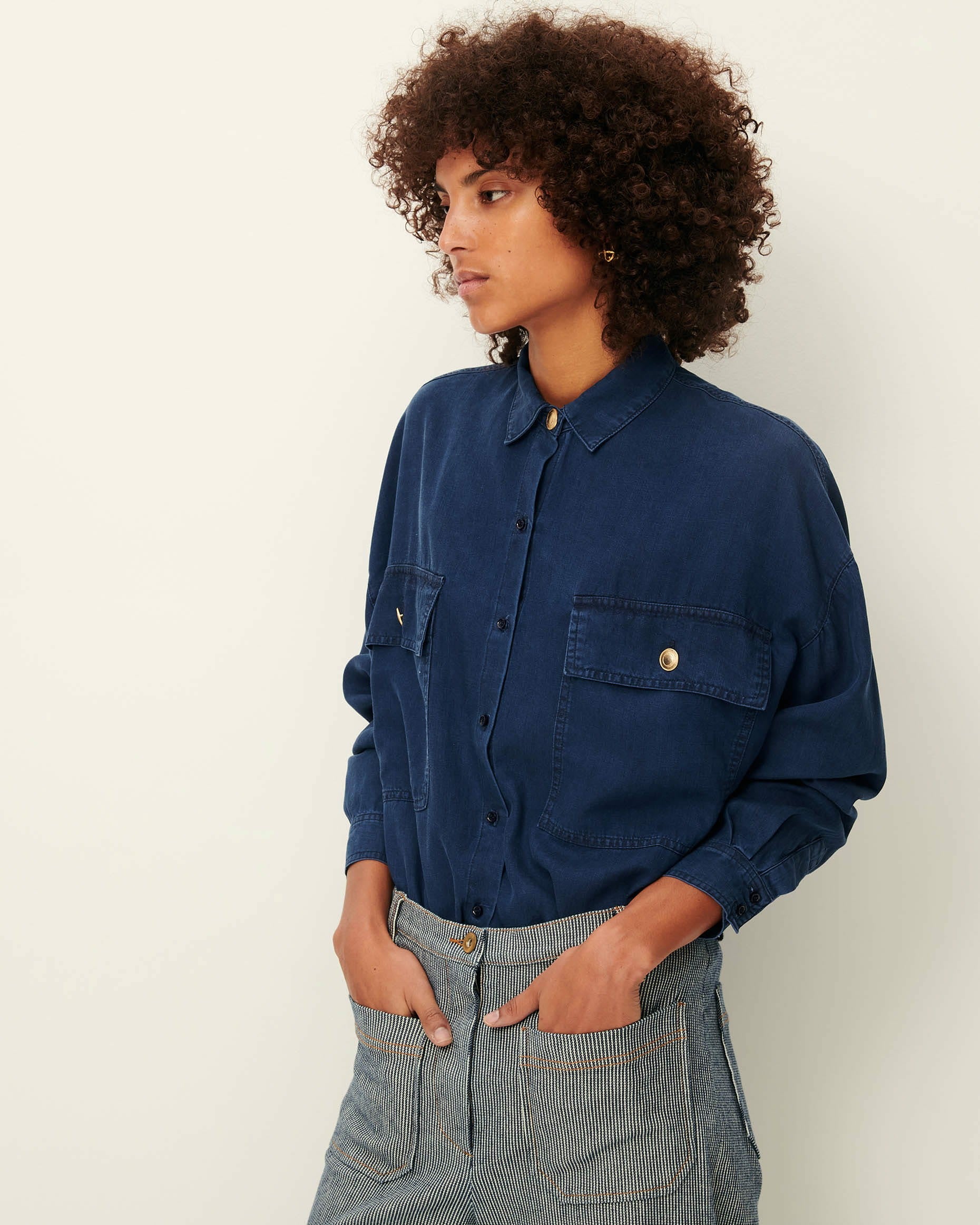 Women JAYNIM Indigo Blue | Shirt