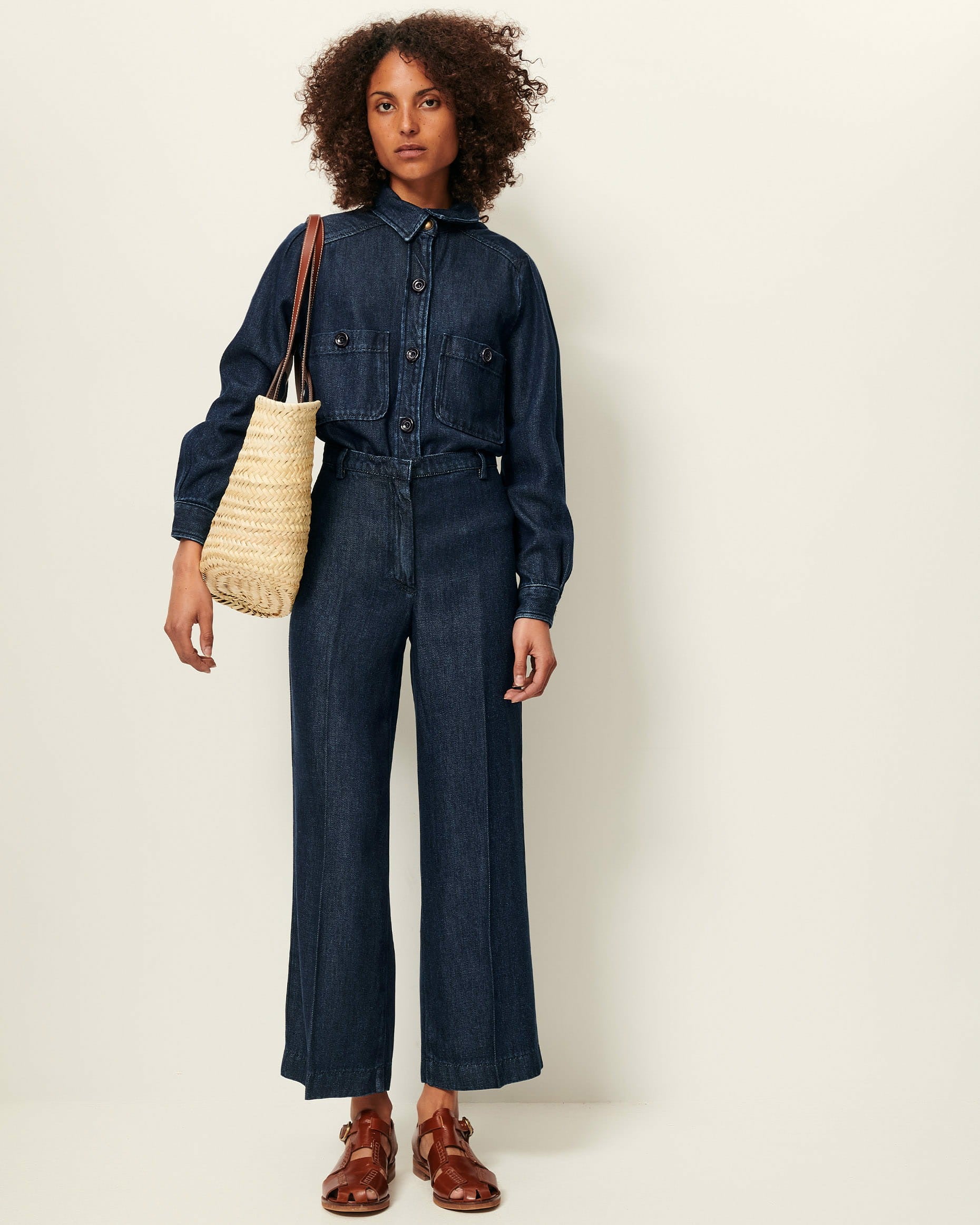 Women ALDIVIO Indigo Blue | Pants