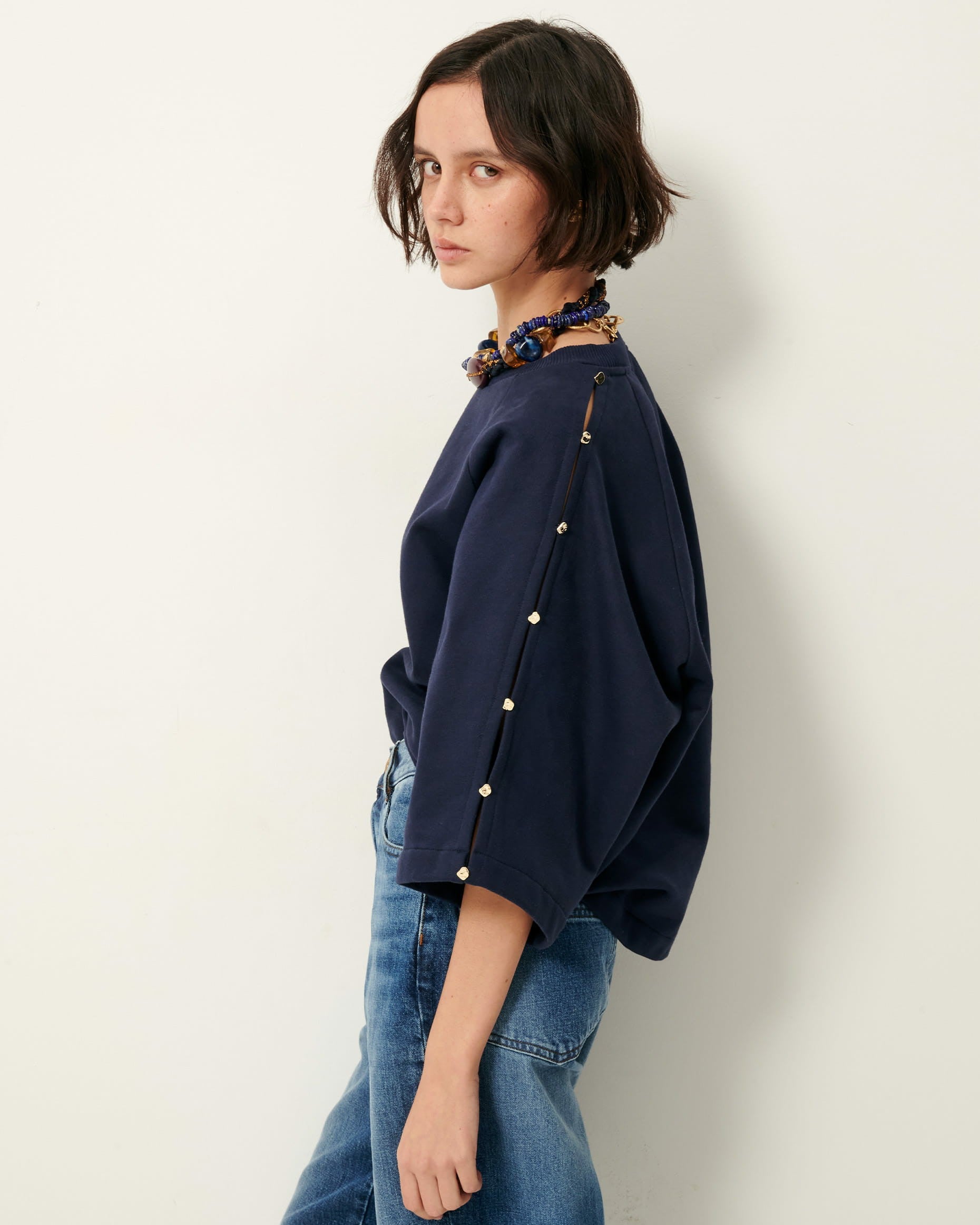 Women SOUND Sweat Indigo | Sweatshirt