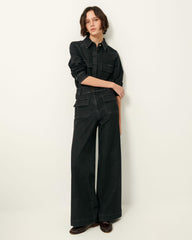 Women MANHATTAN Denim Black | Pants