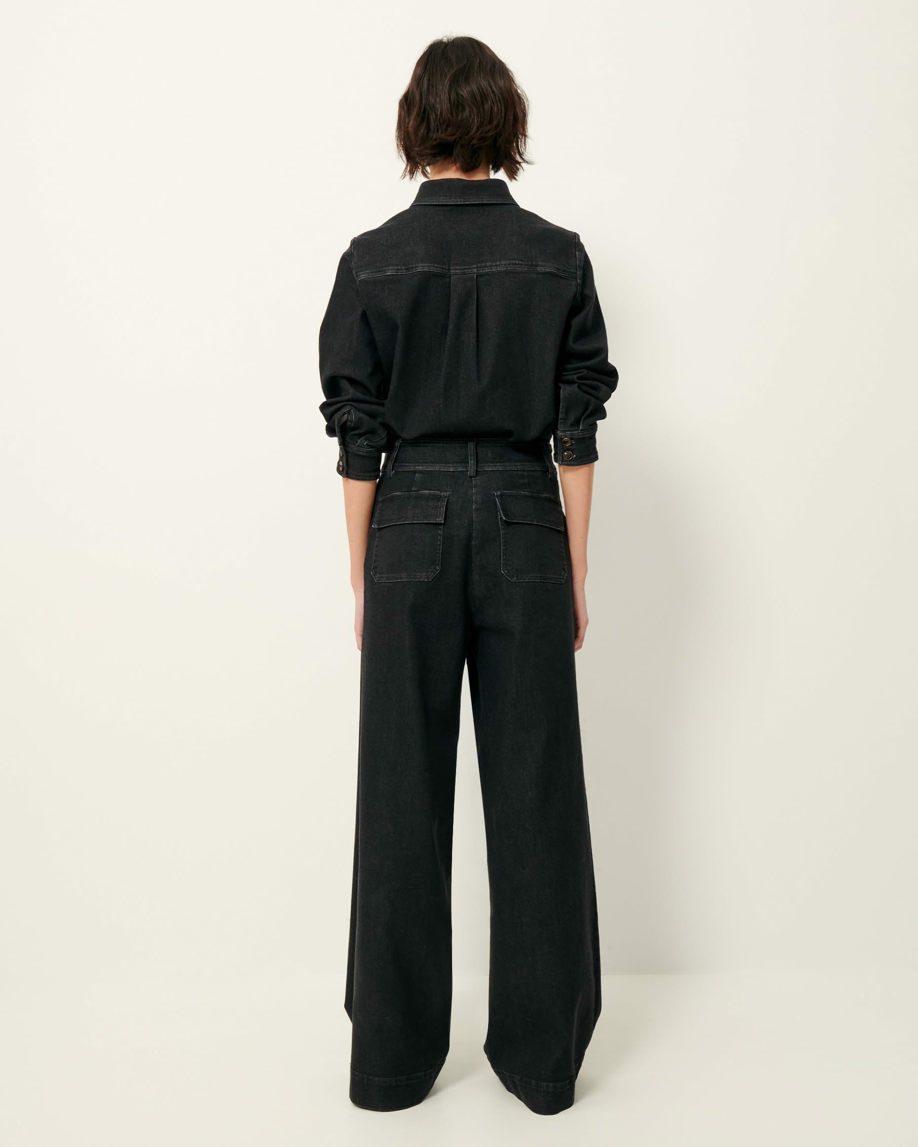 Women MANHATTAN Denim Black | Pants