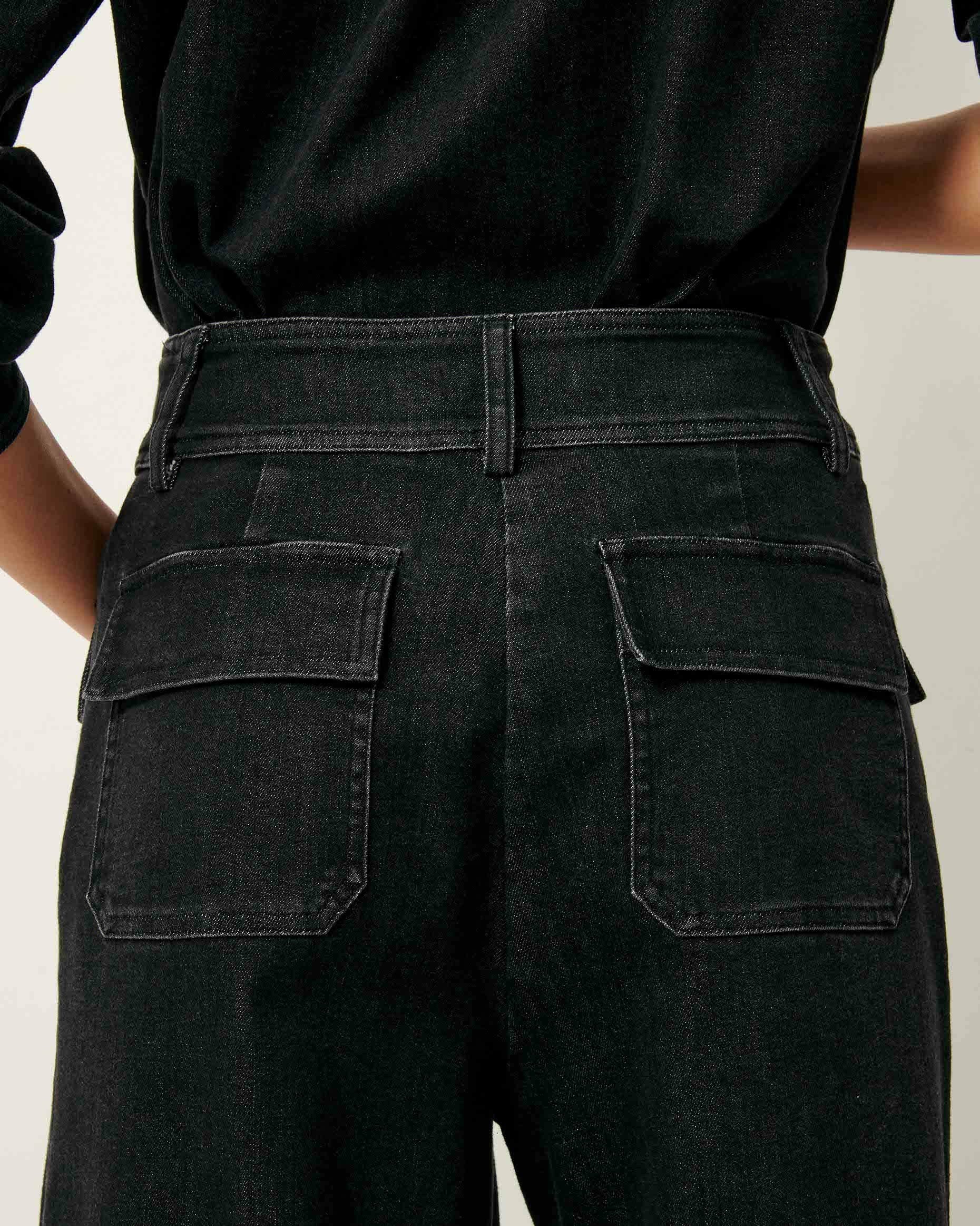Women MANHATTAN Denim Black | Pants