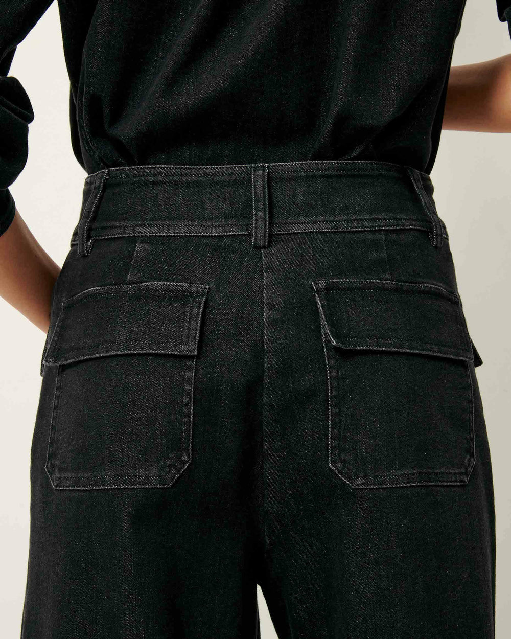 Women MANHATTAN Denim Black | Pants