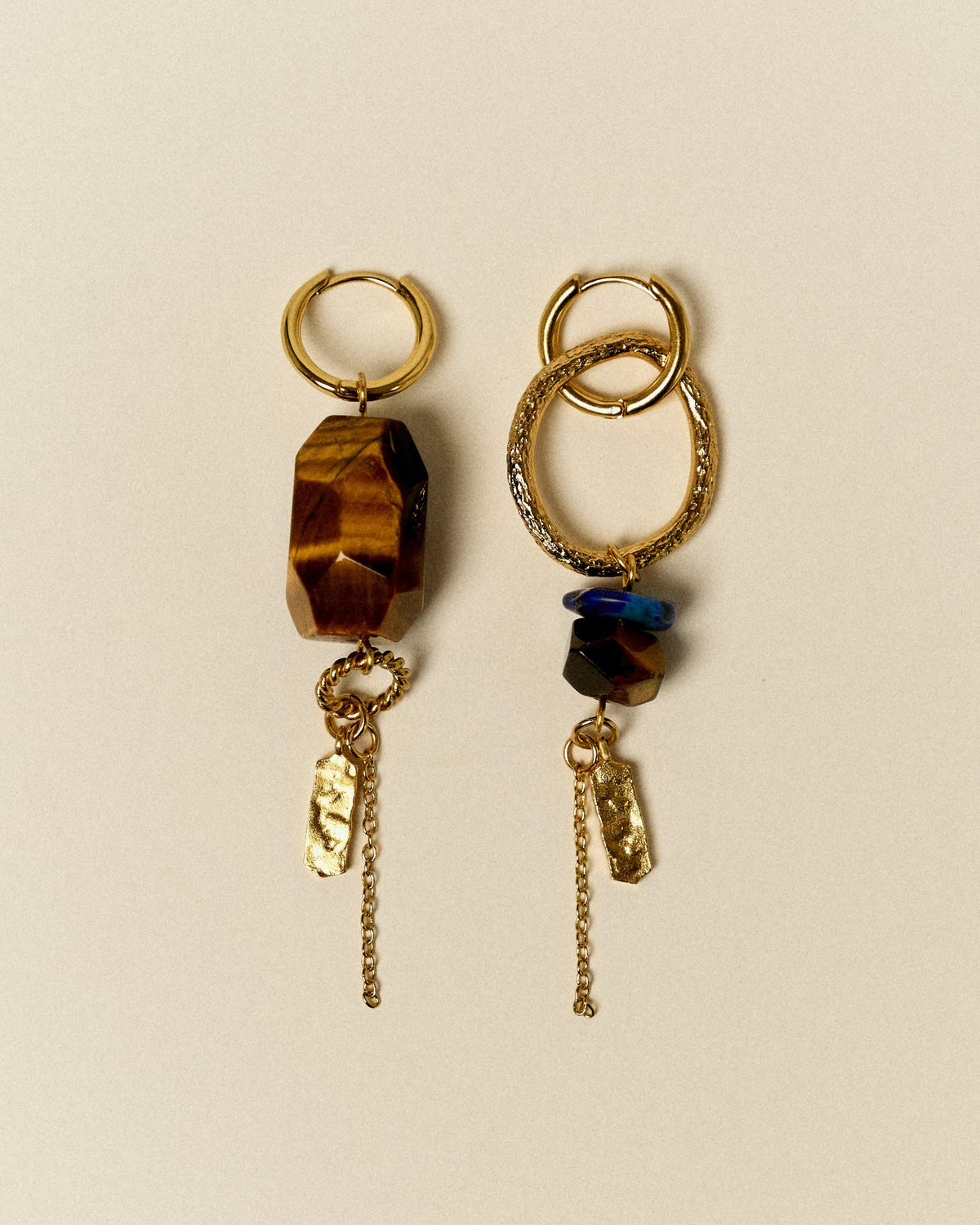 Women TOTI STONE Tiger Blue | Earrings