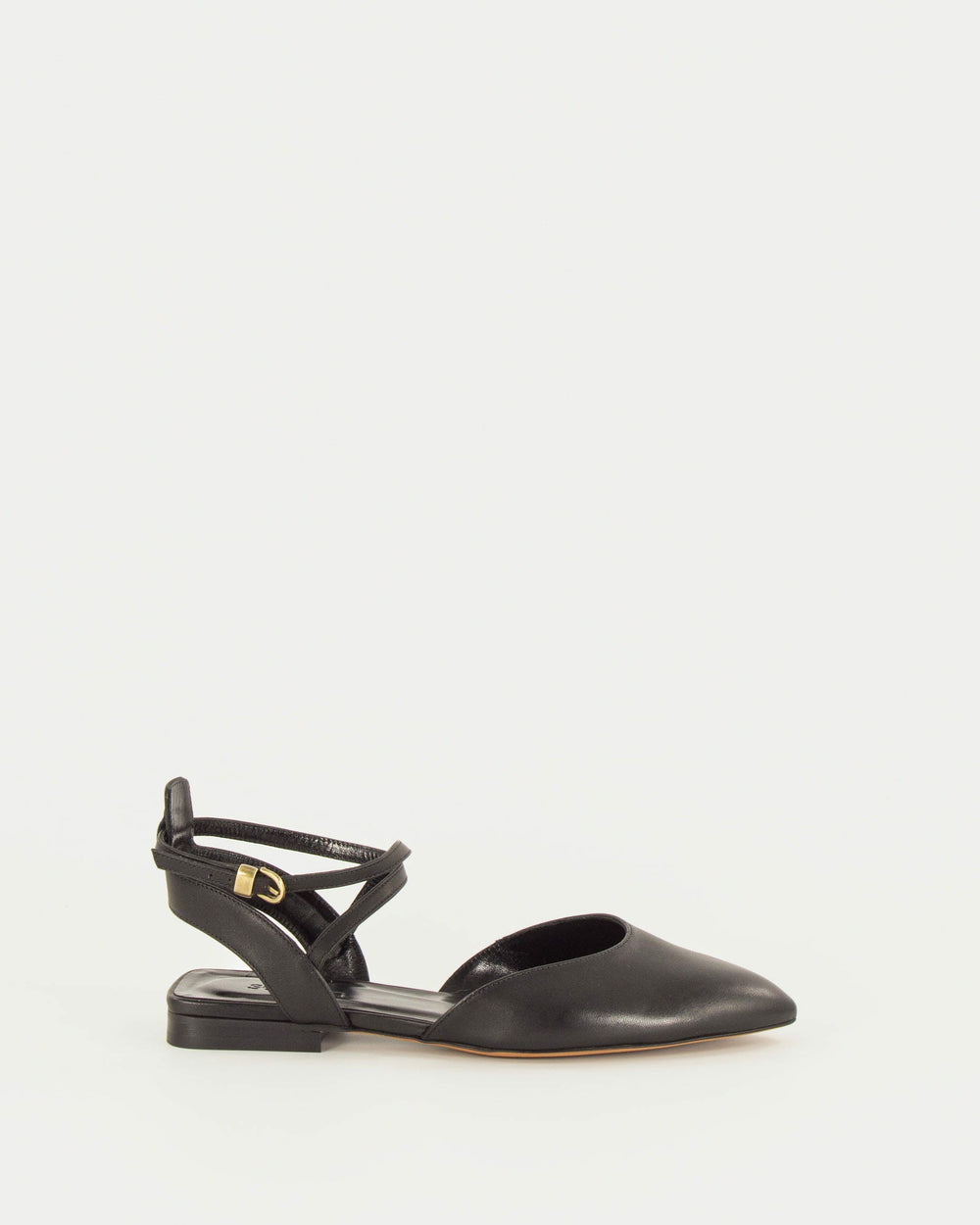 Women BETTY Black Leather | Ballet Flats