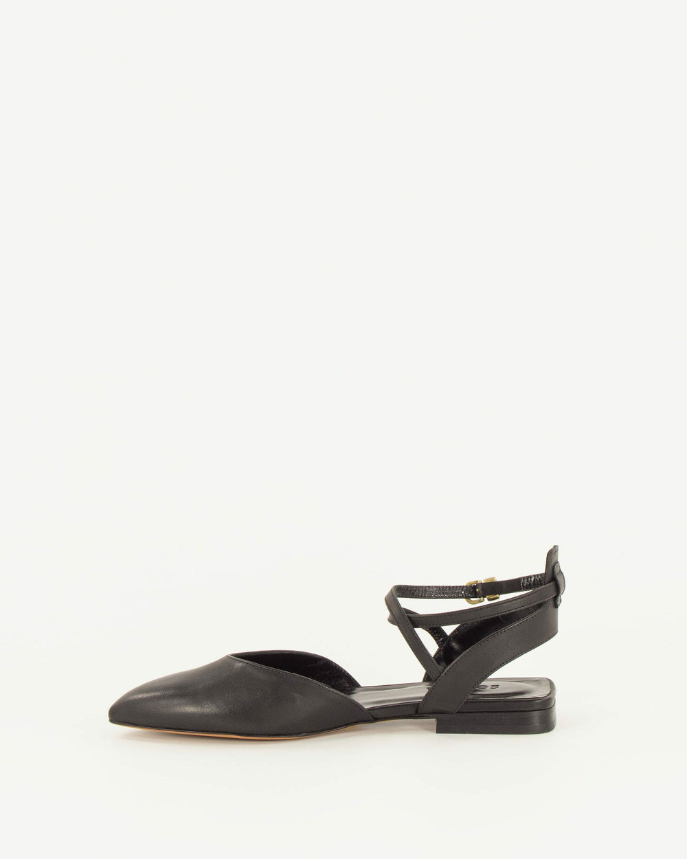 Women BETTY Black Leather | Ballet Flats