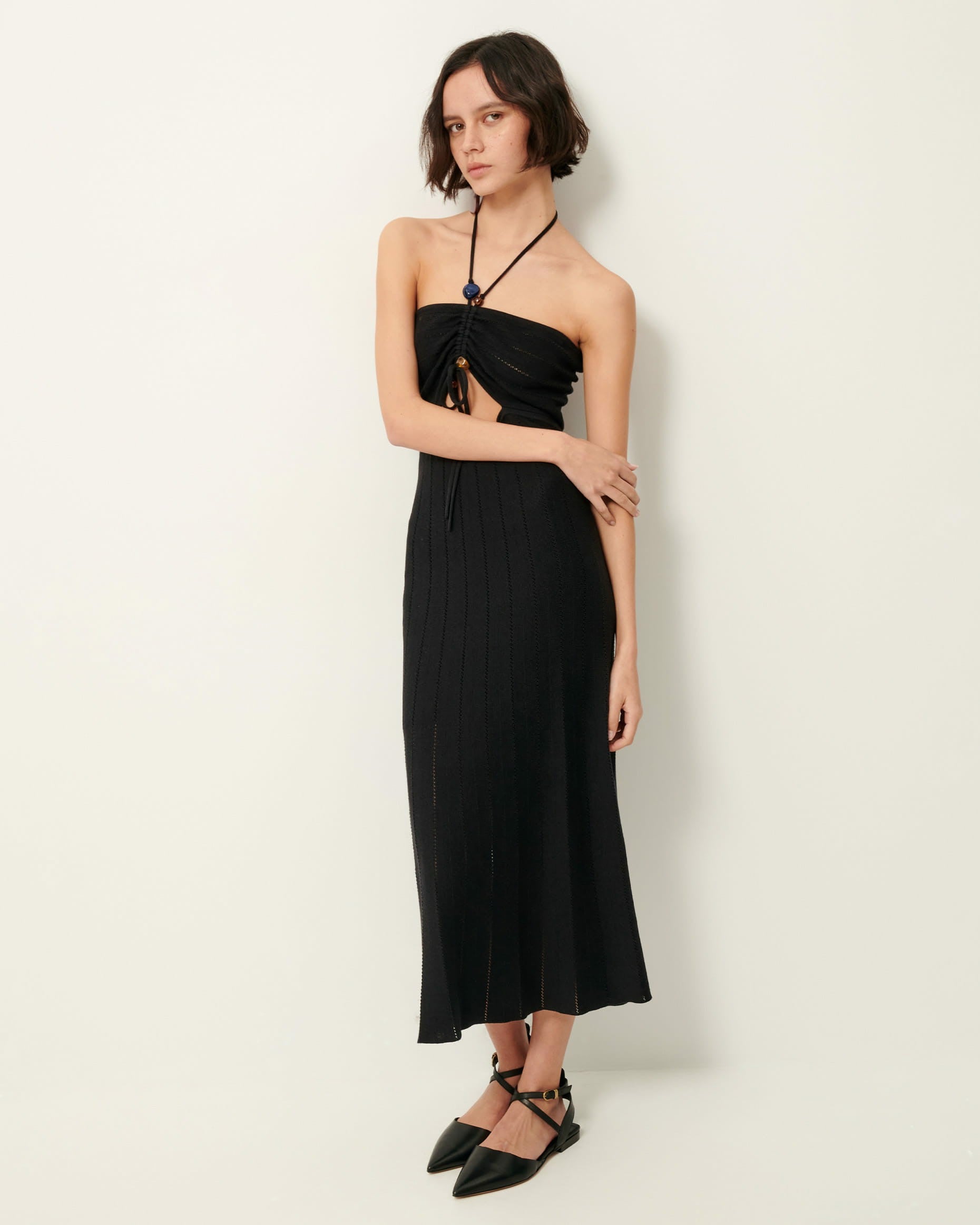 Women BETTY Black Leather | Ballet Flats