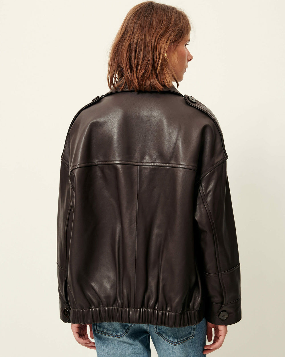 Women HARRIBOYD Coffee Leather | Jacket
