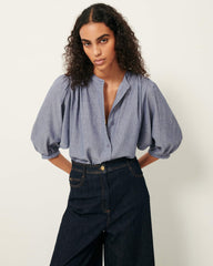 Women A VIEW Chambray Blue | Blouse