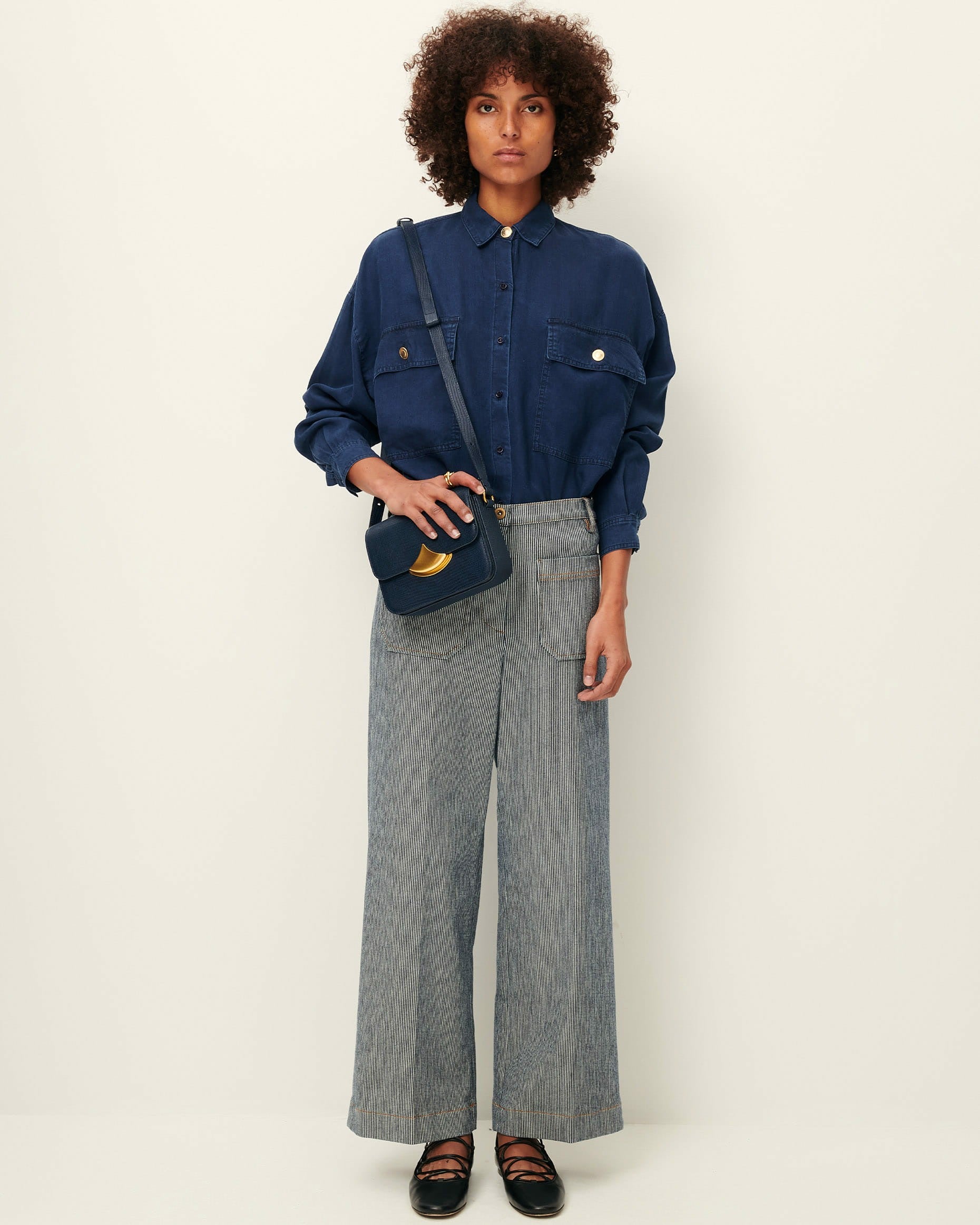 Women ALDRICKS Coutil Blue | Trousers