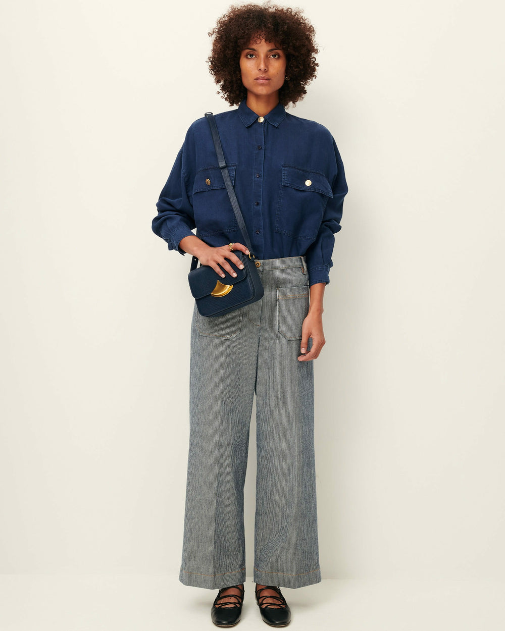 Women ALDRICKS Coutil Blue | Trousers