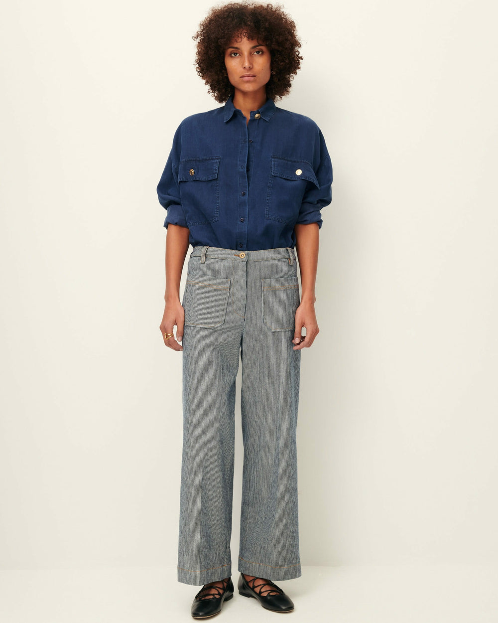 Women ALDRICKS Coutil Blue | Trousers