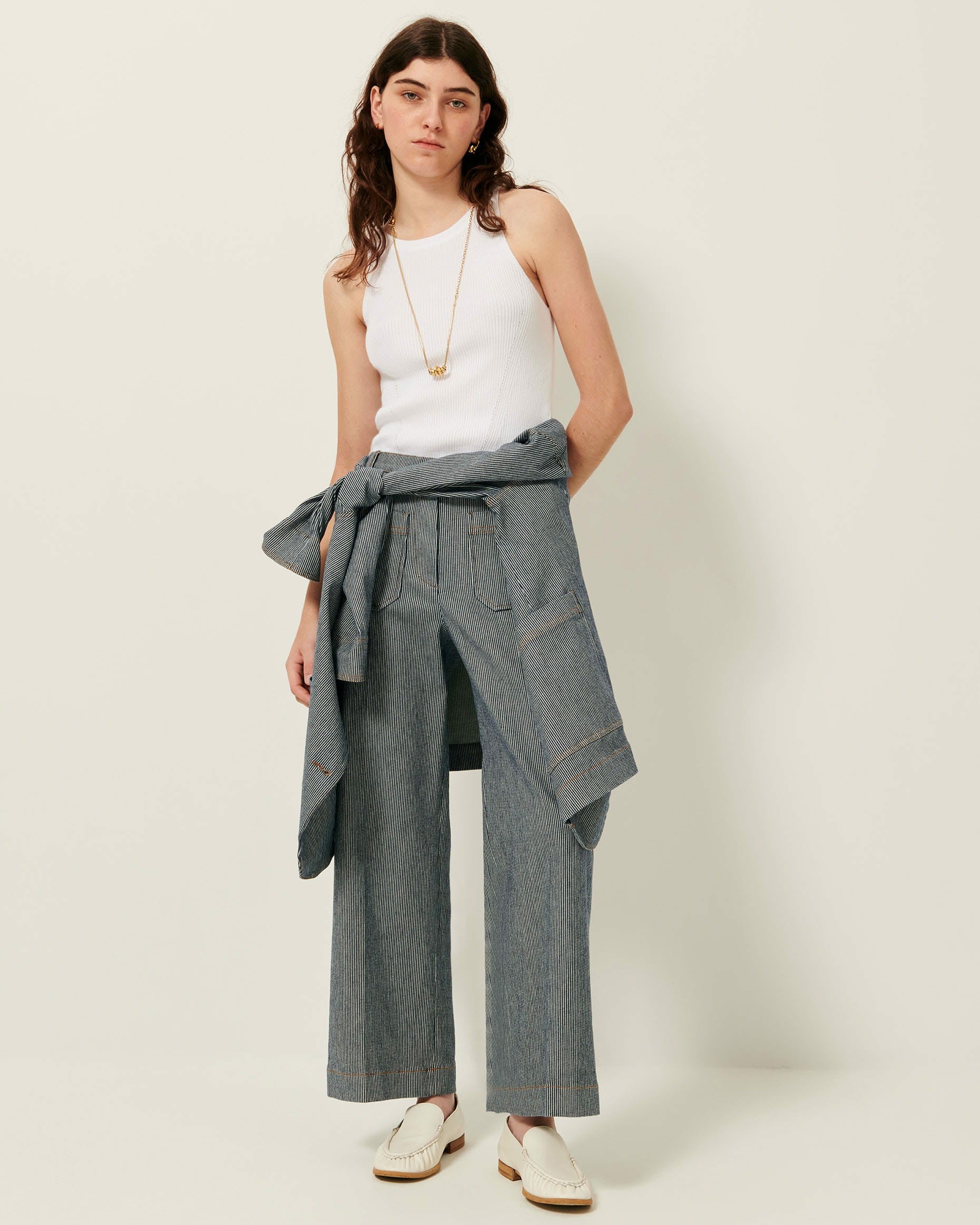 Women ALDRICKS Coutil Blue | Trousers