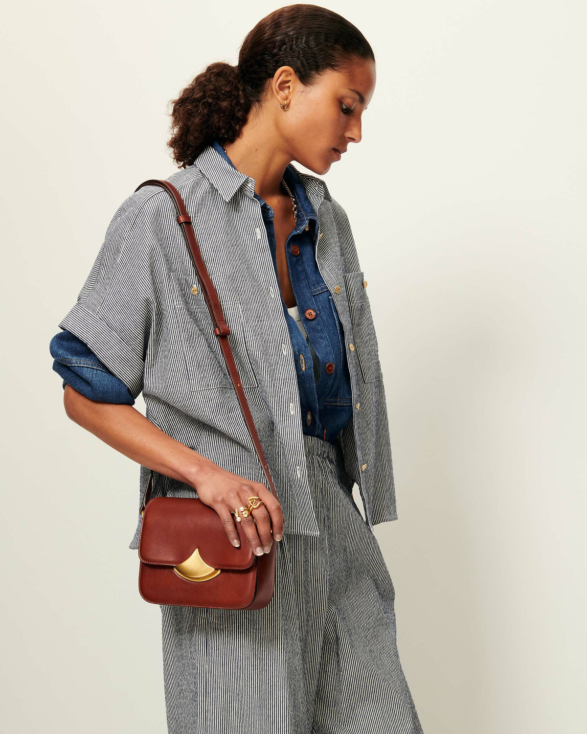 Women DELLA Coutil Blue | Shirt