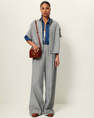Women DELLA Coutil Blue | Shirt