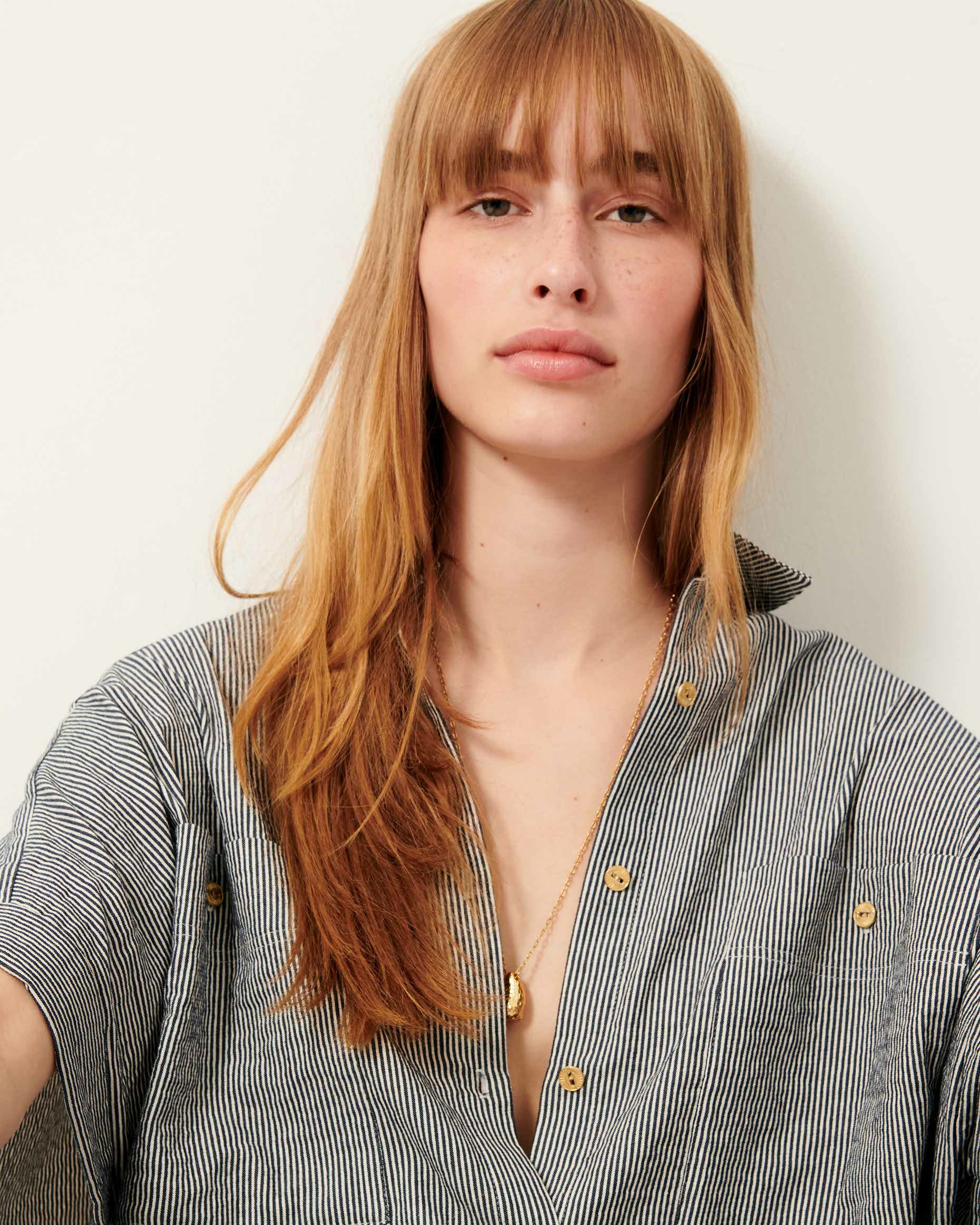 Women DELLA Coutil Blue | Shirt