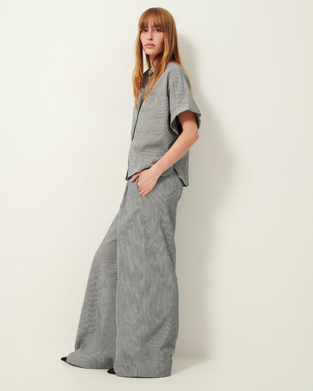 Women DELLA Coutil Blue | Shirt