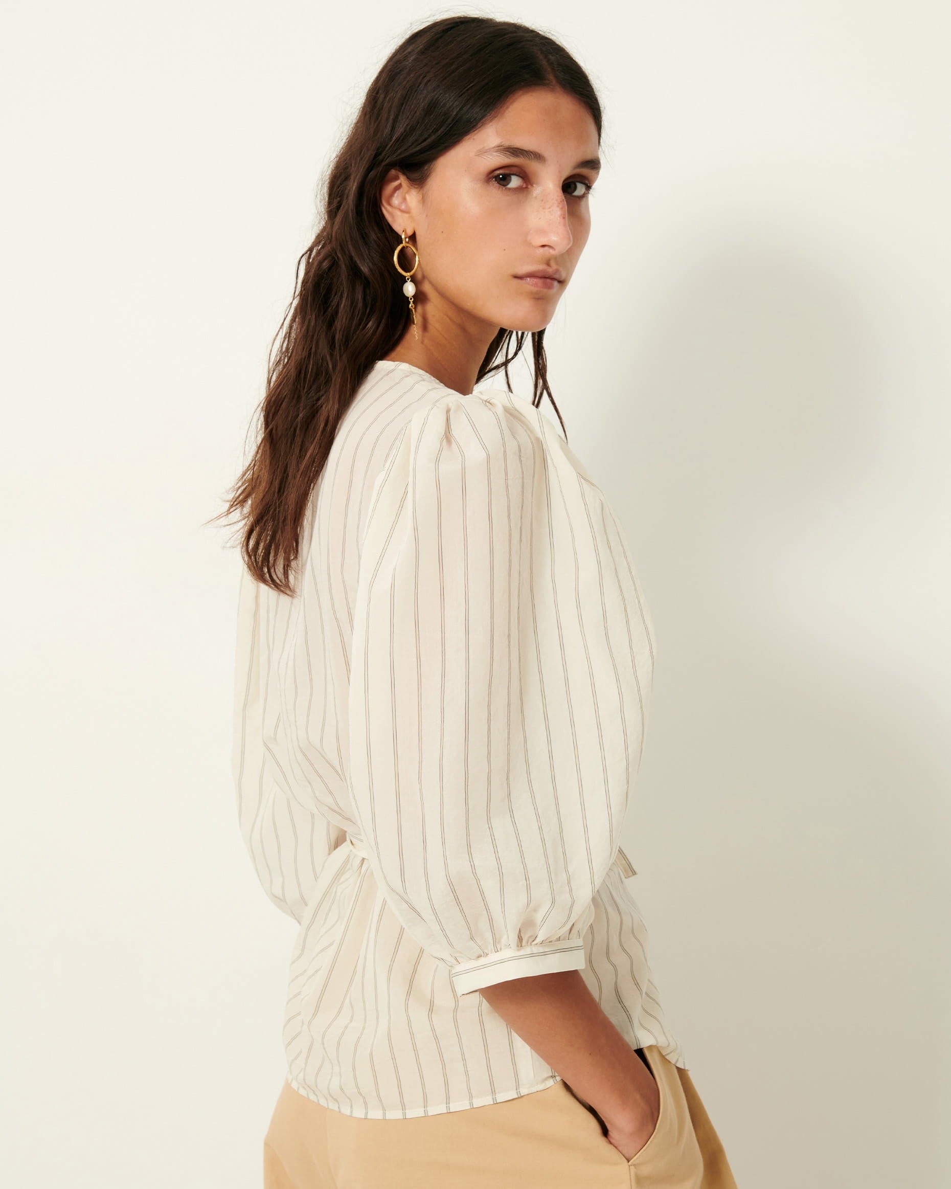 Women GEORGIA Sandcream | Blouse
