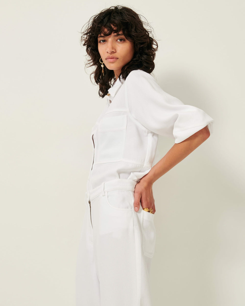 Women LEONE Optical White | Overshirt