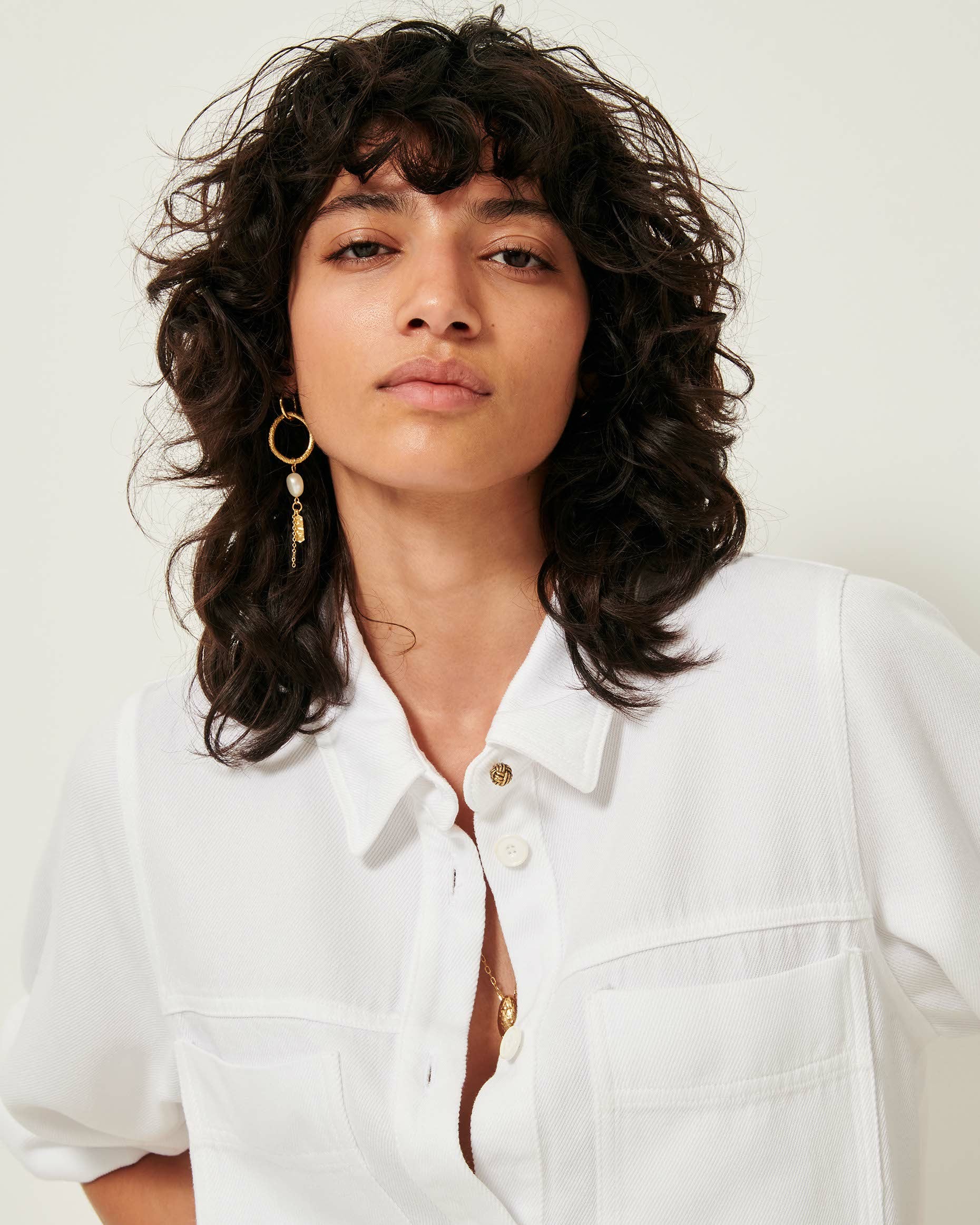 Women LEONE Optical White | Overshirt