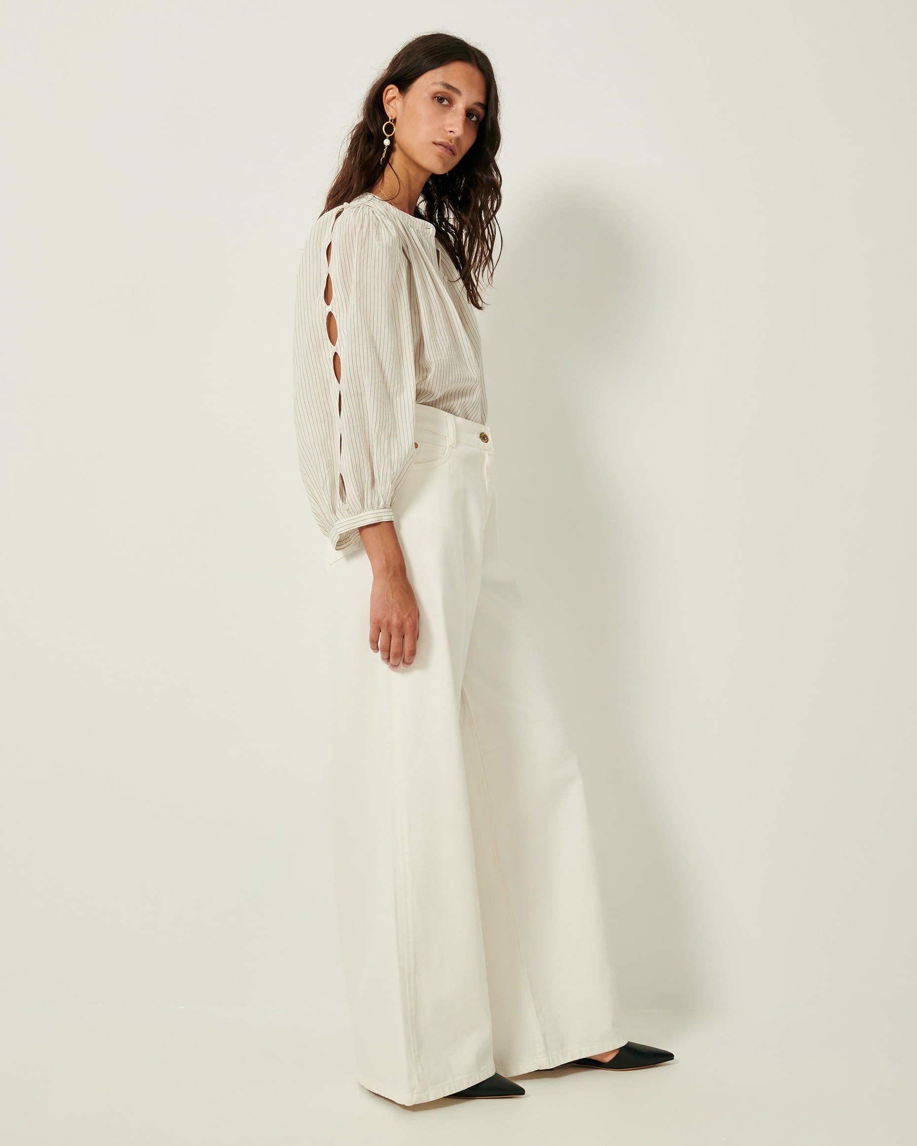 Women LUCY H Whiblack | Blouse