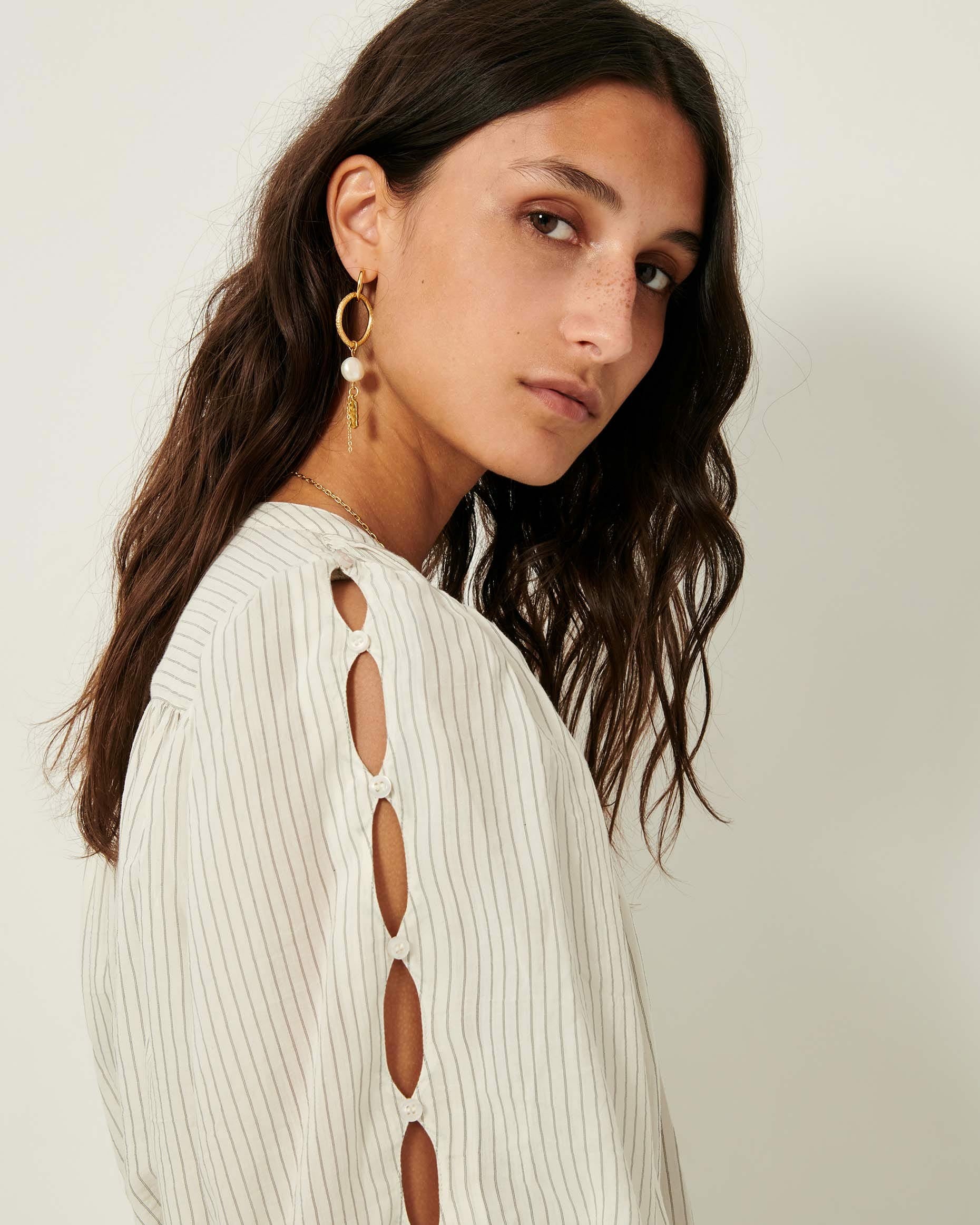 Women LUCY H Whiblack | Blouse