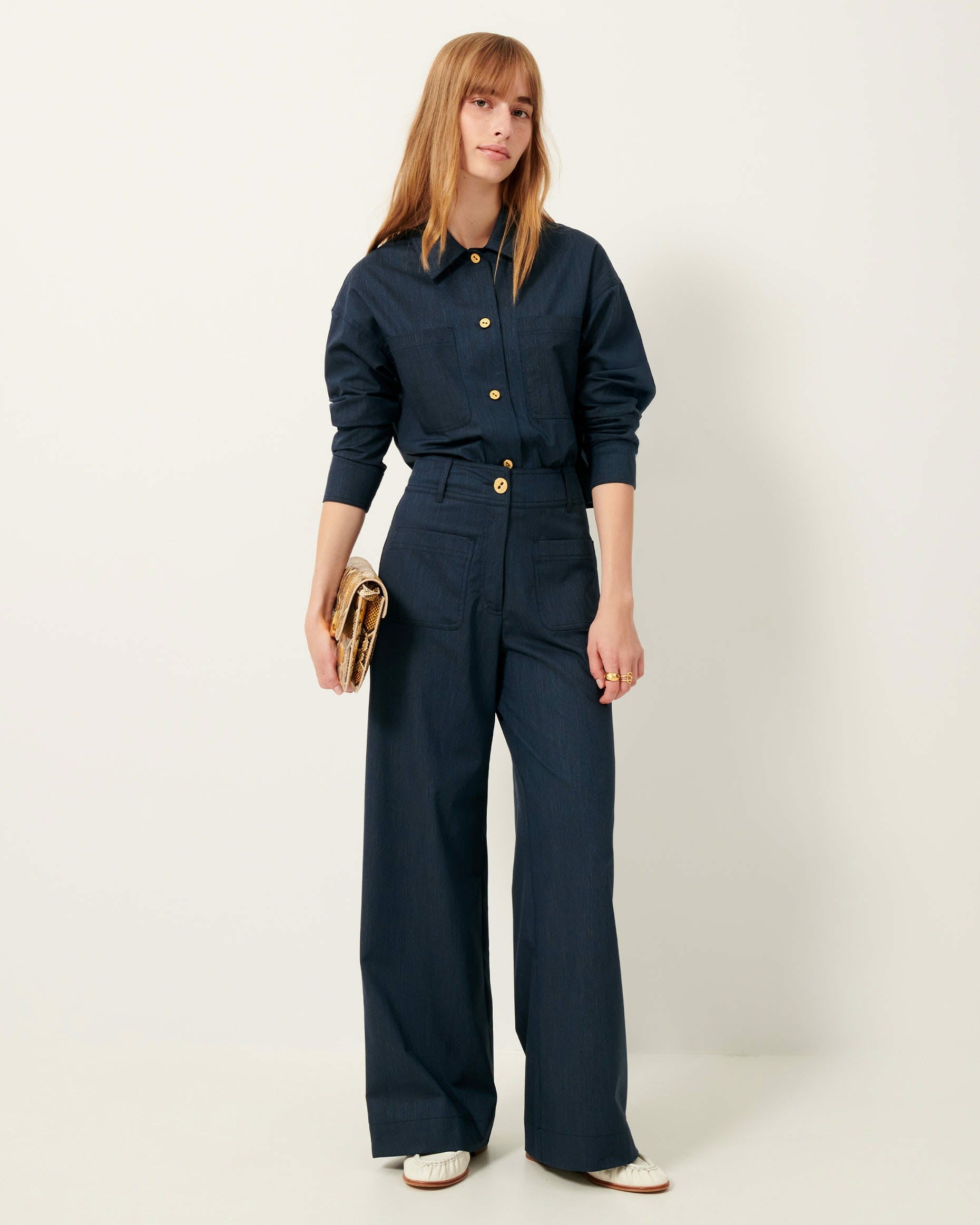 Women MANHATTI Worker Blue | Pants