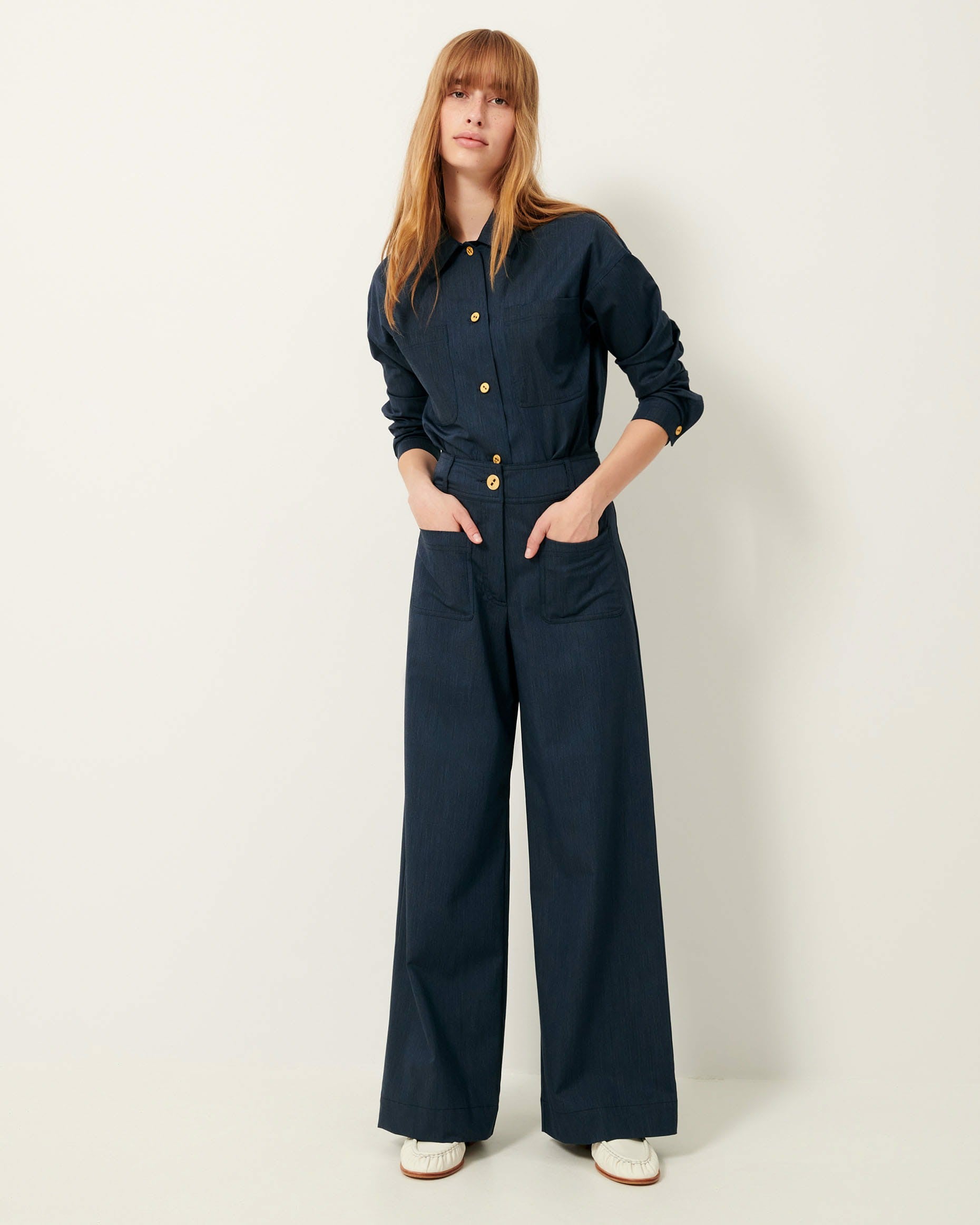 Women MANHATTI Worker Blue | Pants