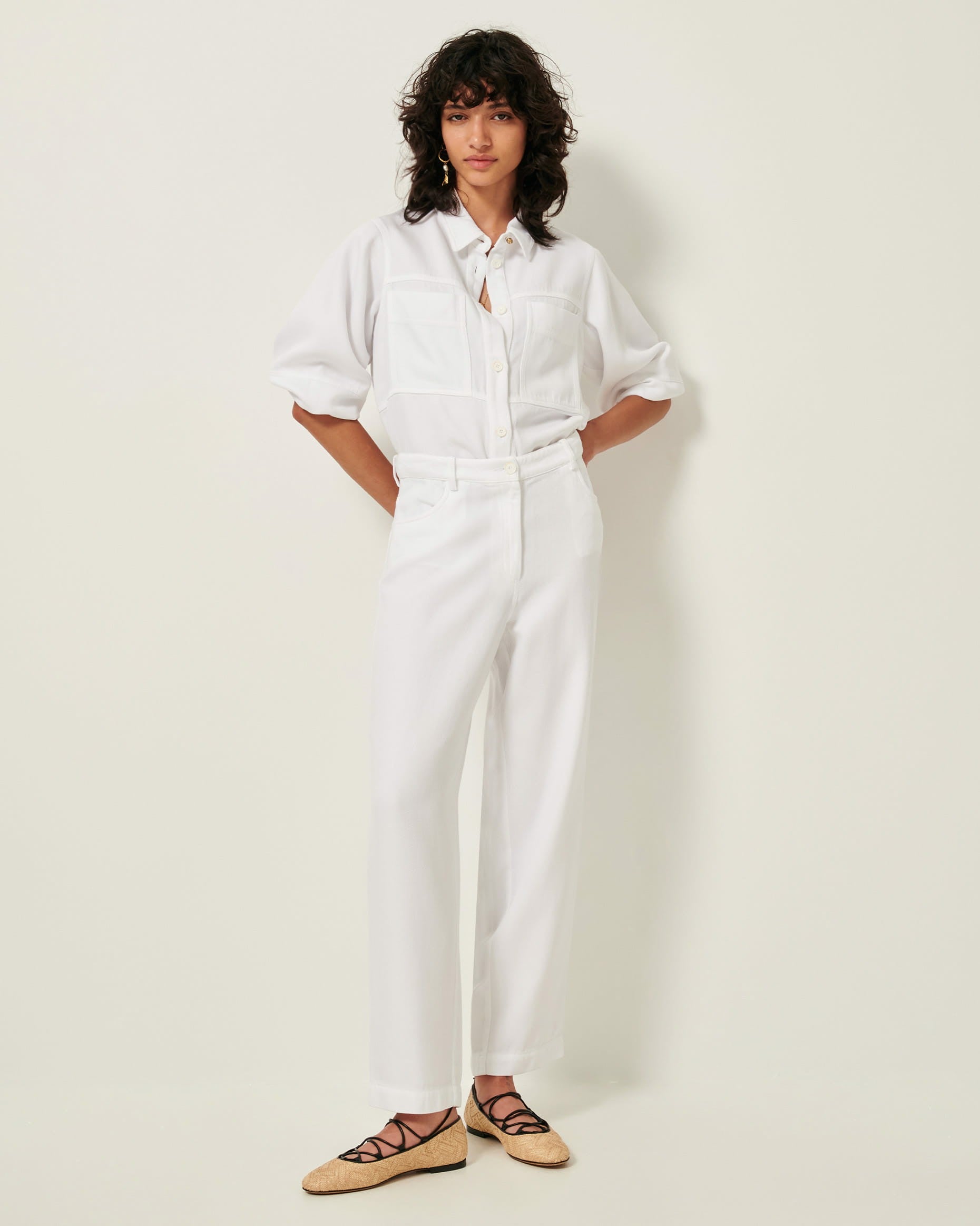 Women NICA Optical White | Pants