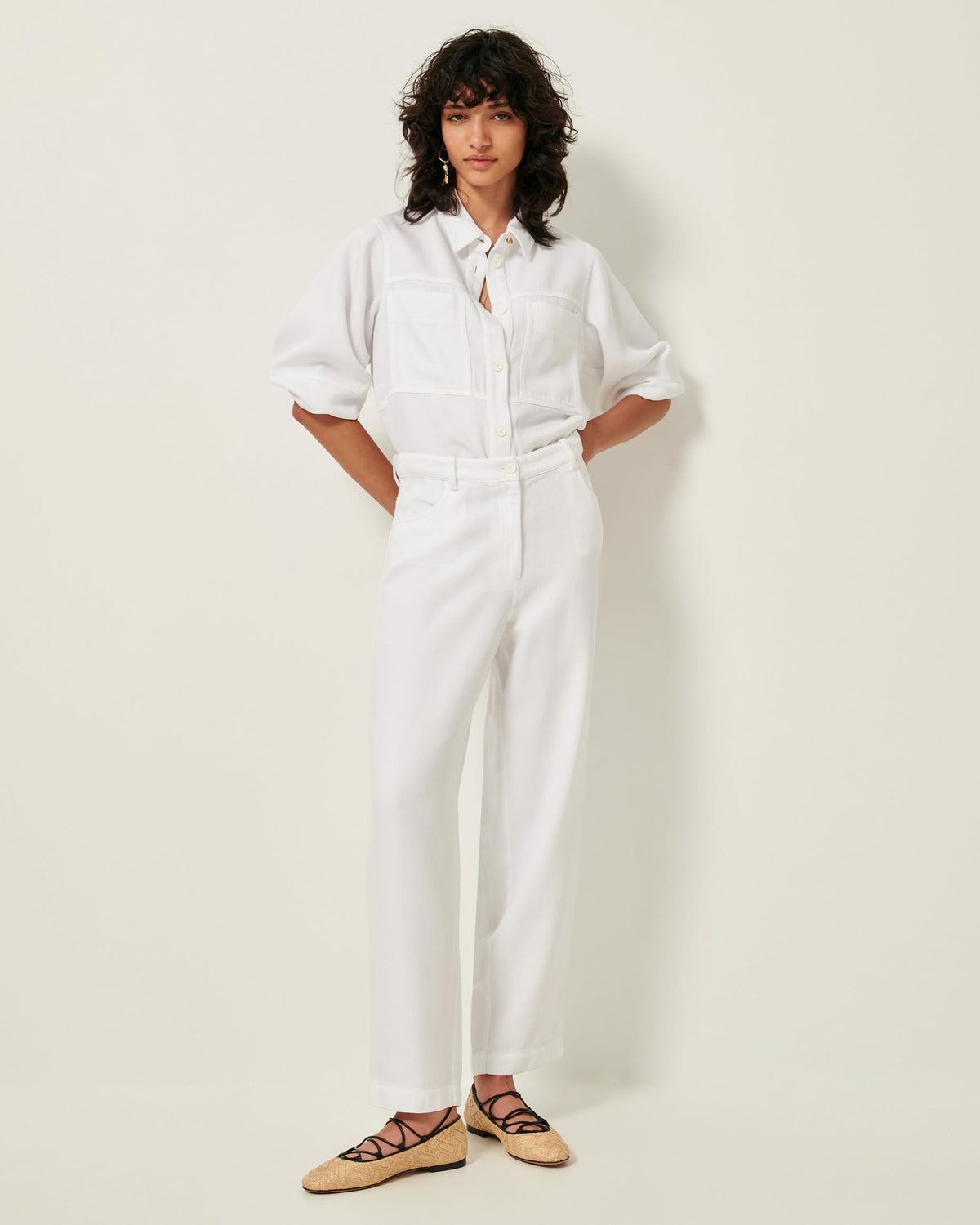 Women NICA Optical White | Pants