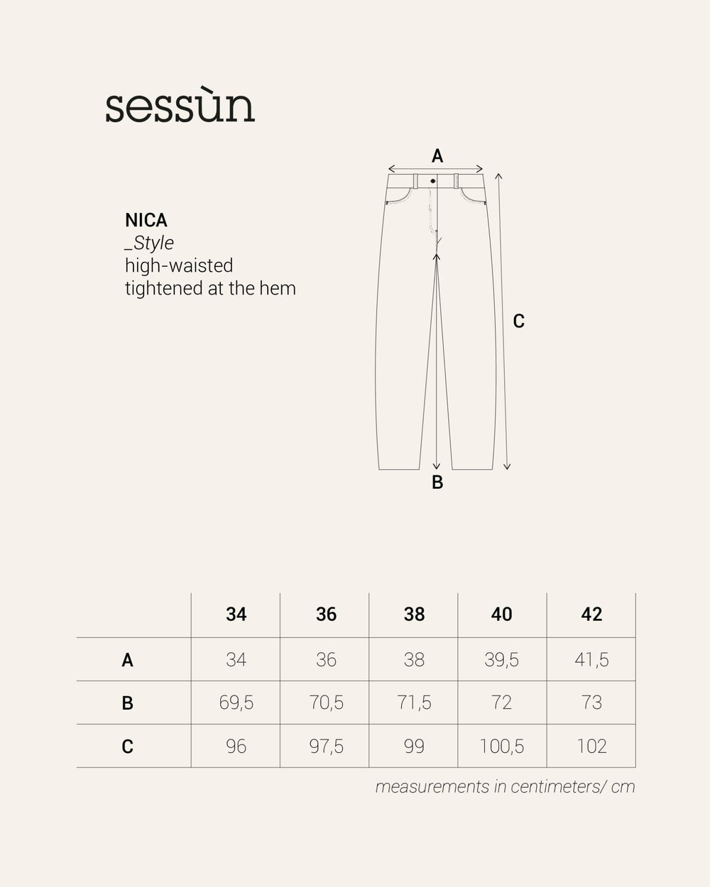Women NICA Optical White | Pants