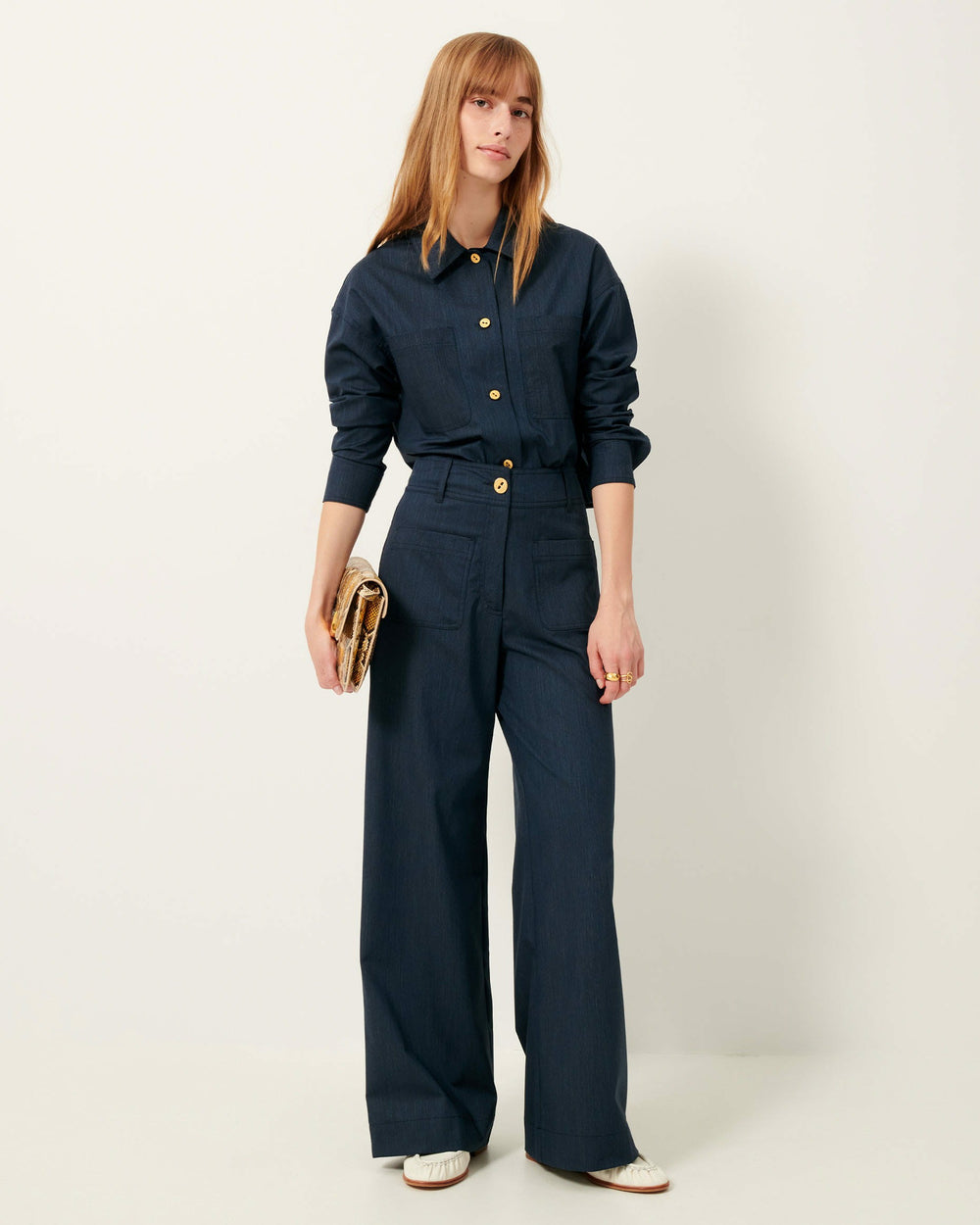 Women NOTTERI Worker Blue | Overshirt