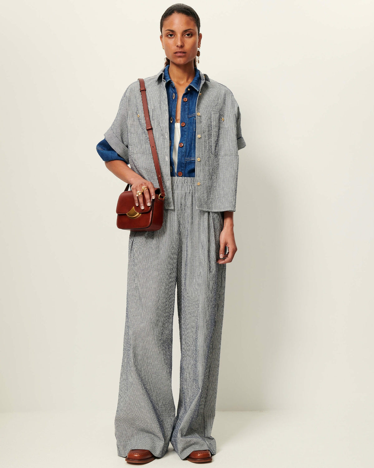 Women RIDOOSEER Coutil Blue | Pants