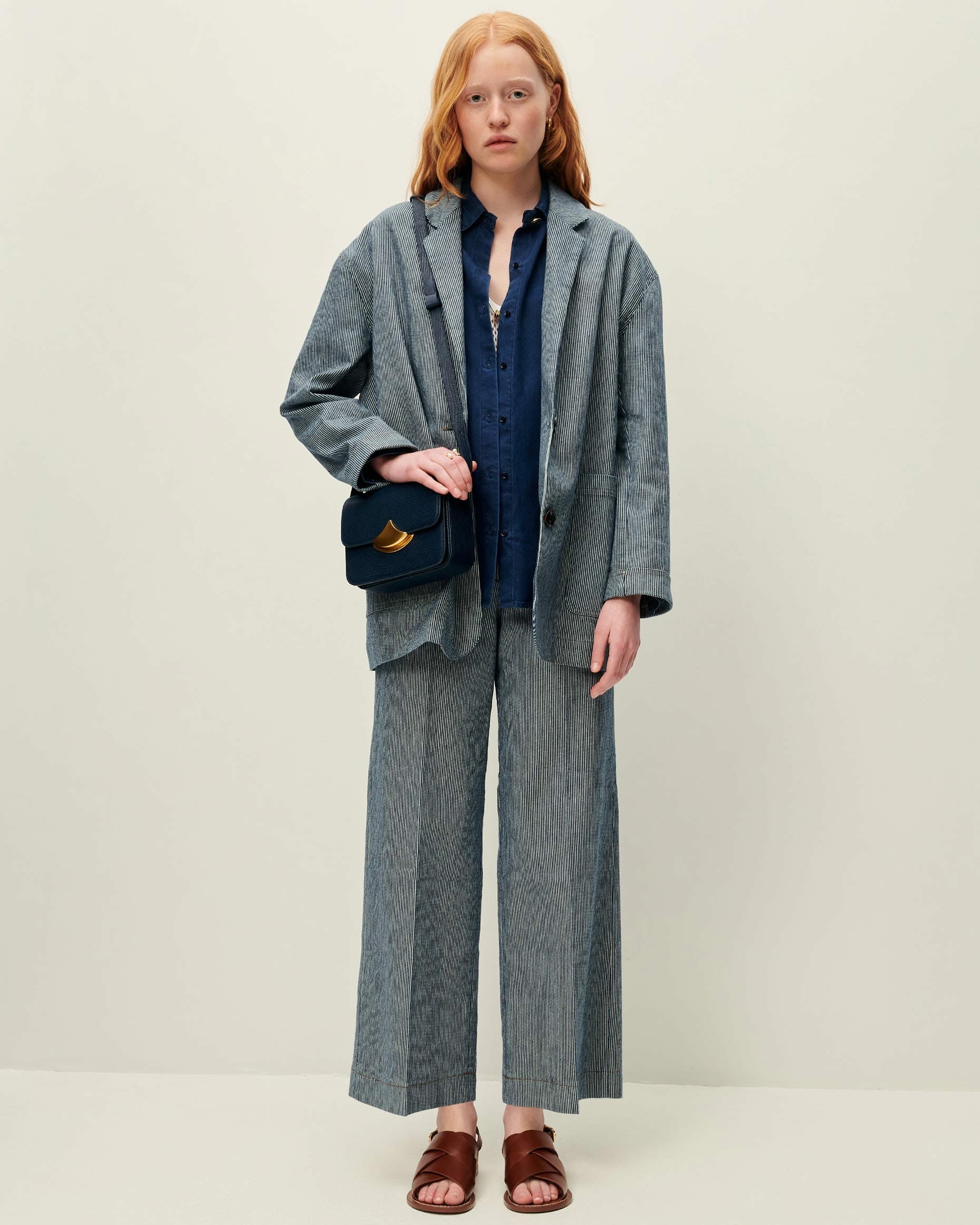 Women TRANI Coutil Blue | Jacket