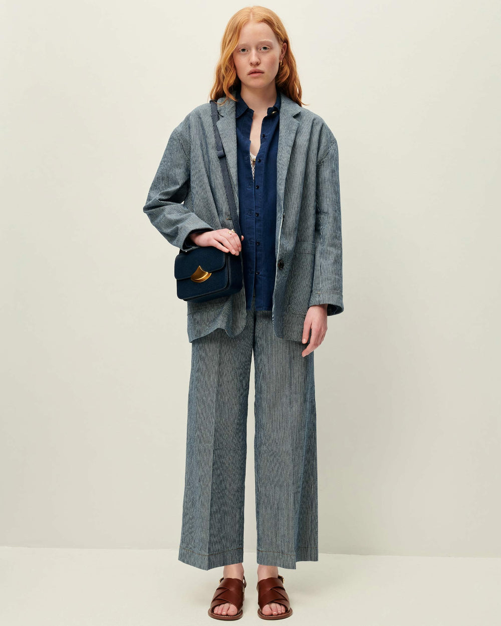 Women TRANI Coutil Blue | Jacket