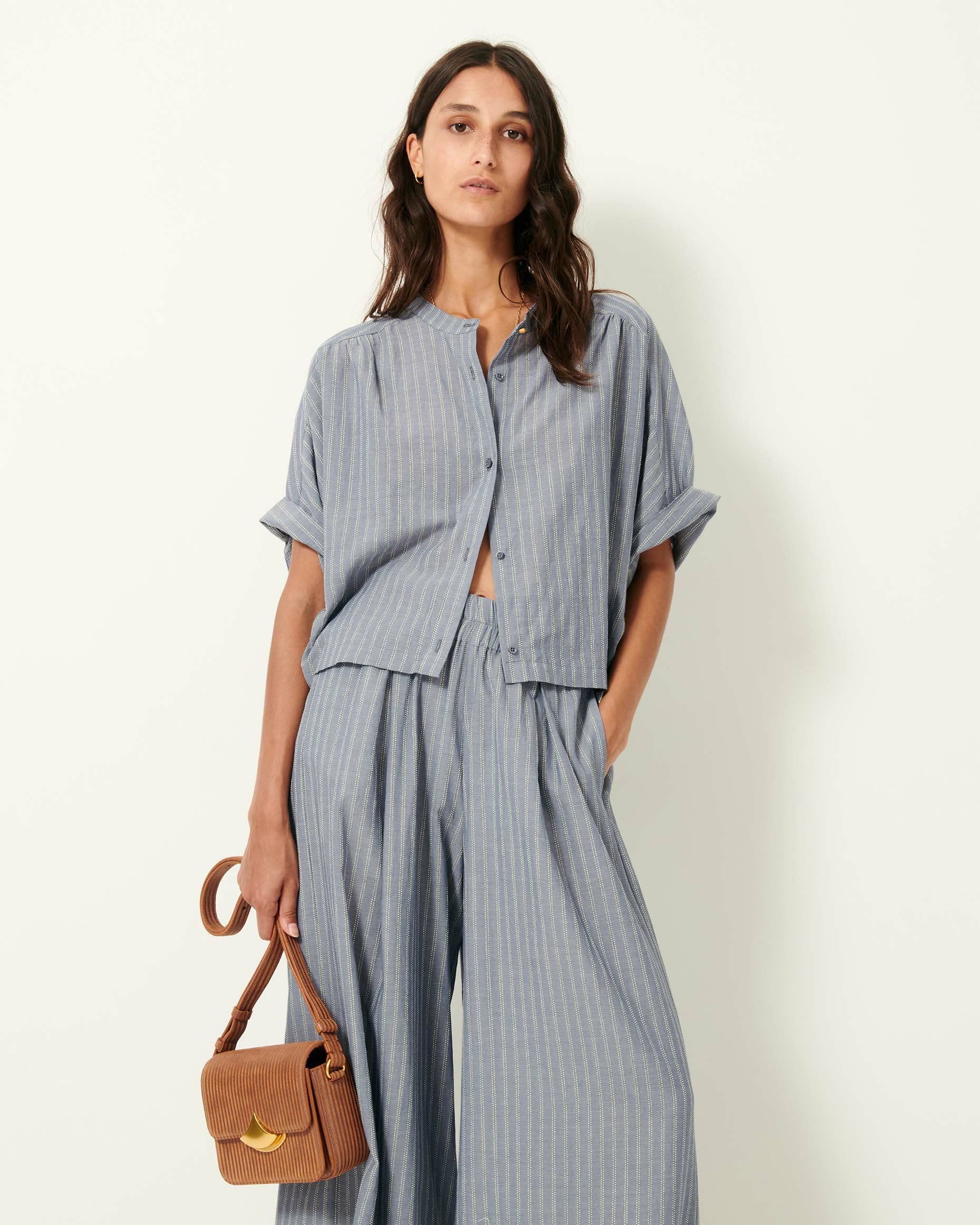 Women ISLA MIMIMA Chambray Blue | Pants