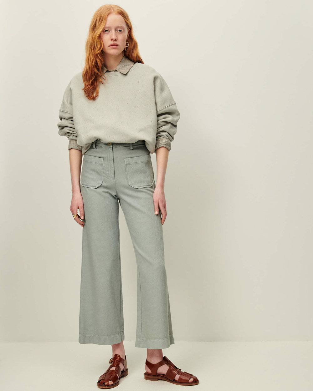 Women HENDRICK Sauge | Trousers