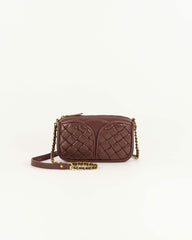 Women DIVINOU BRAIDED Burgundy | Bag