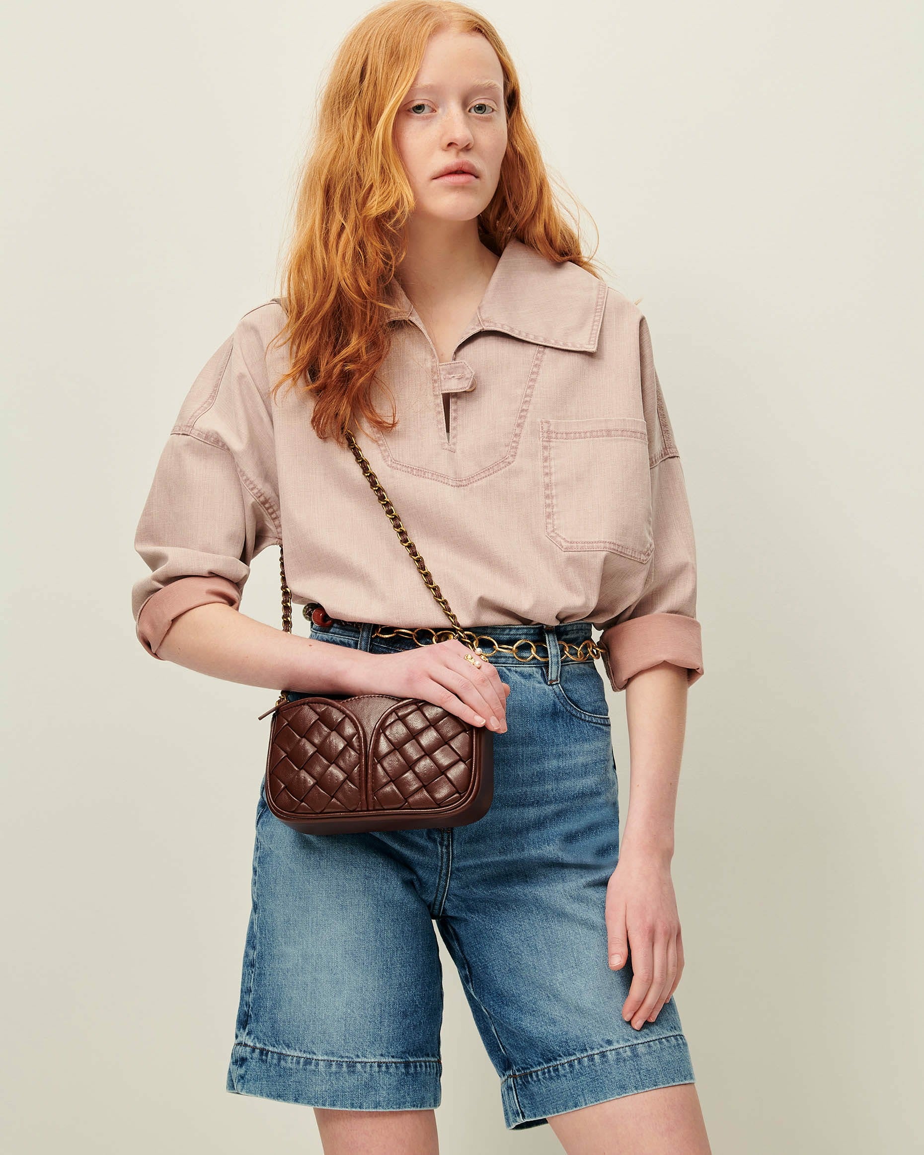 Women DIVINOU BRAIDED Burgundy | Bag