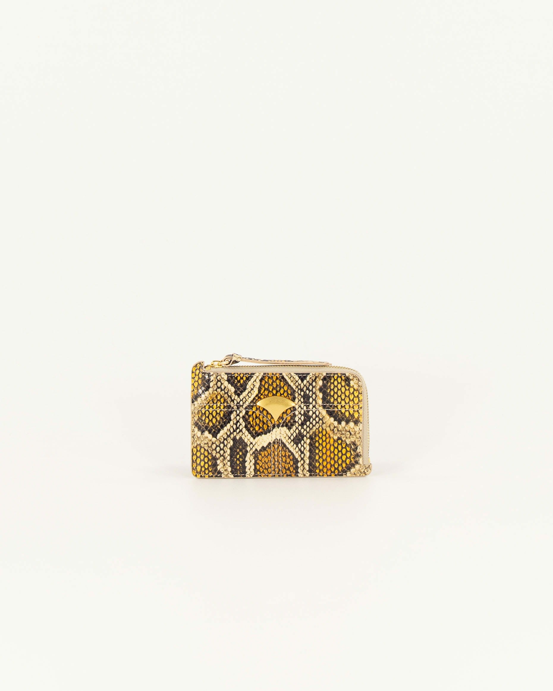 Women LUZI Purse Yellow Python | Card holder
