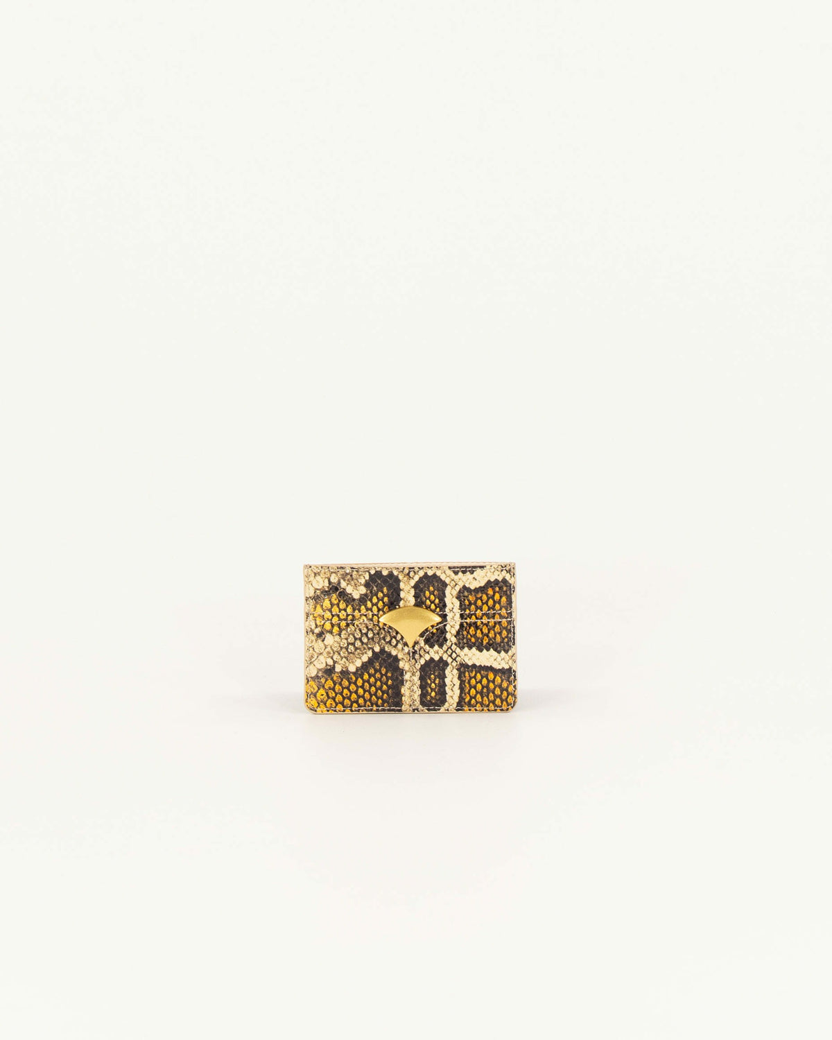 Women LUZI CARD Yellow Python | Wallet