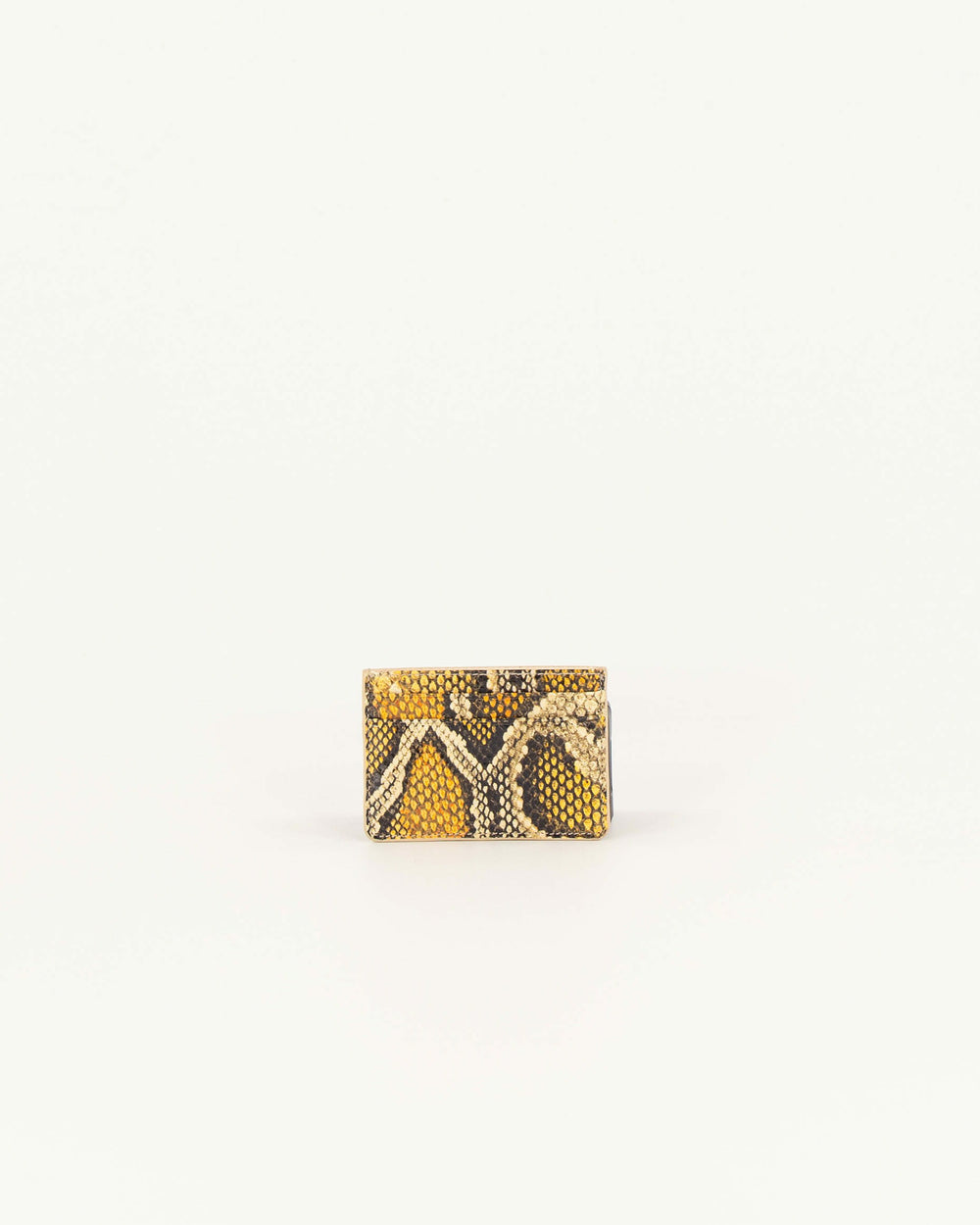 Women LUZI CARD Yellow Python | Wallet