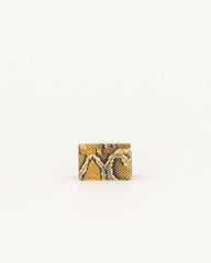 Women LUZI CARD Yellow Python | Wallet