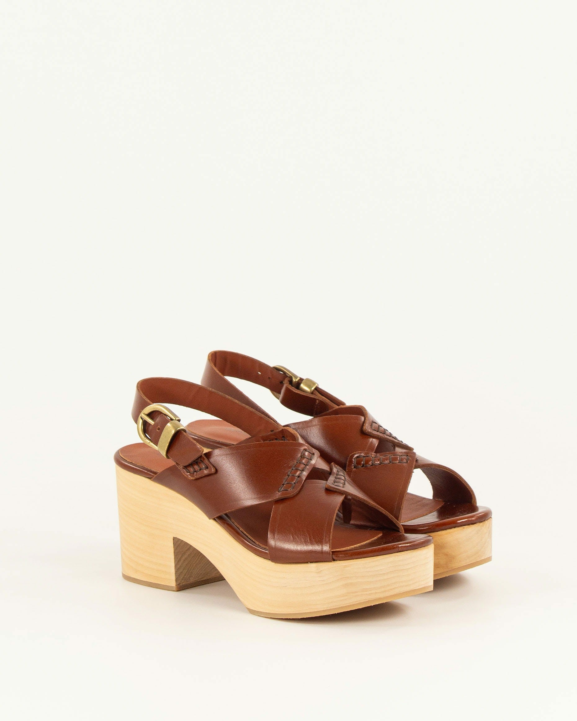 Women BHAWAN Cognac Leather | Sandals