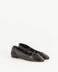 Women PINA Black Leather | Ballerina