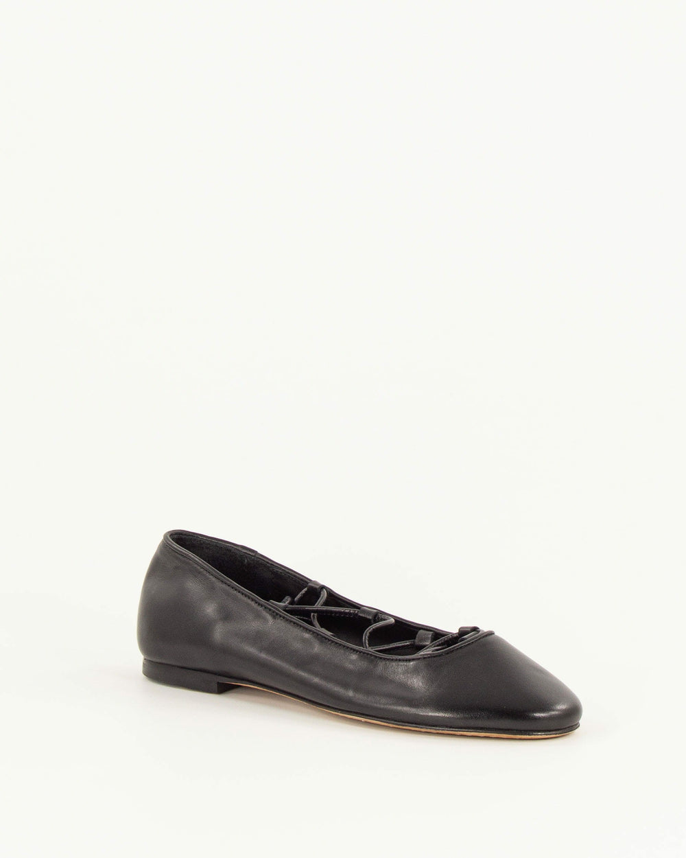 Women PINA Black Leather | Ballerina