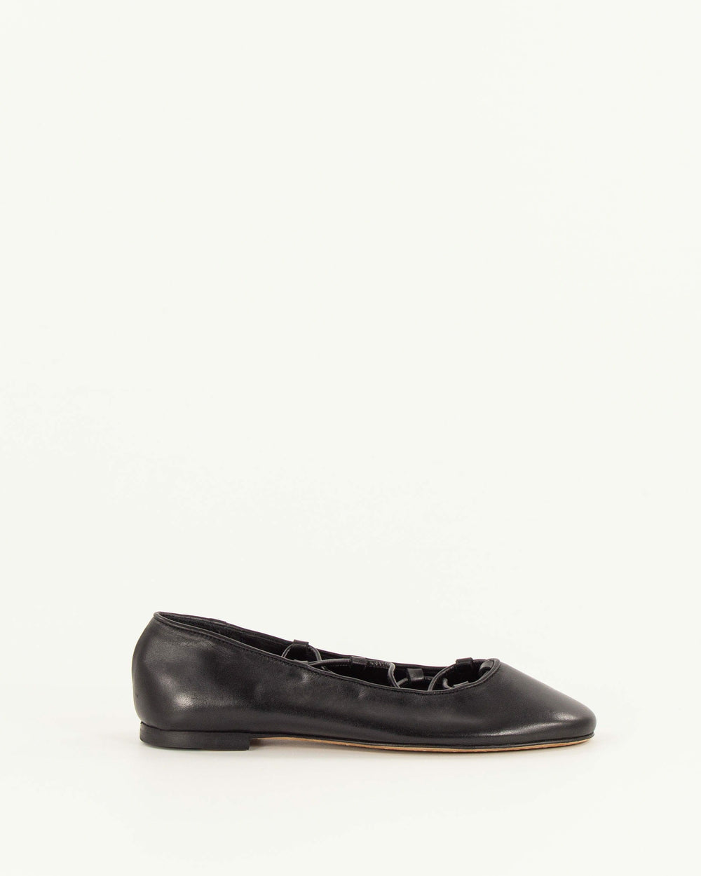Women PINA Black Leather | Ballerina